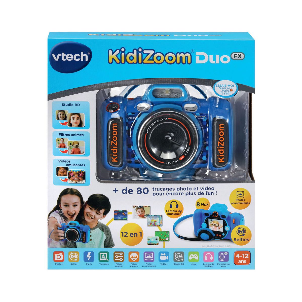 Appareil photo enfant Kidizoom Duo DX bleu VTECH - Dès 3 ans 