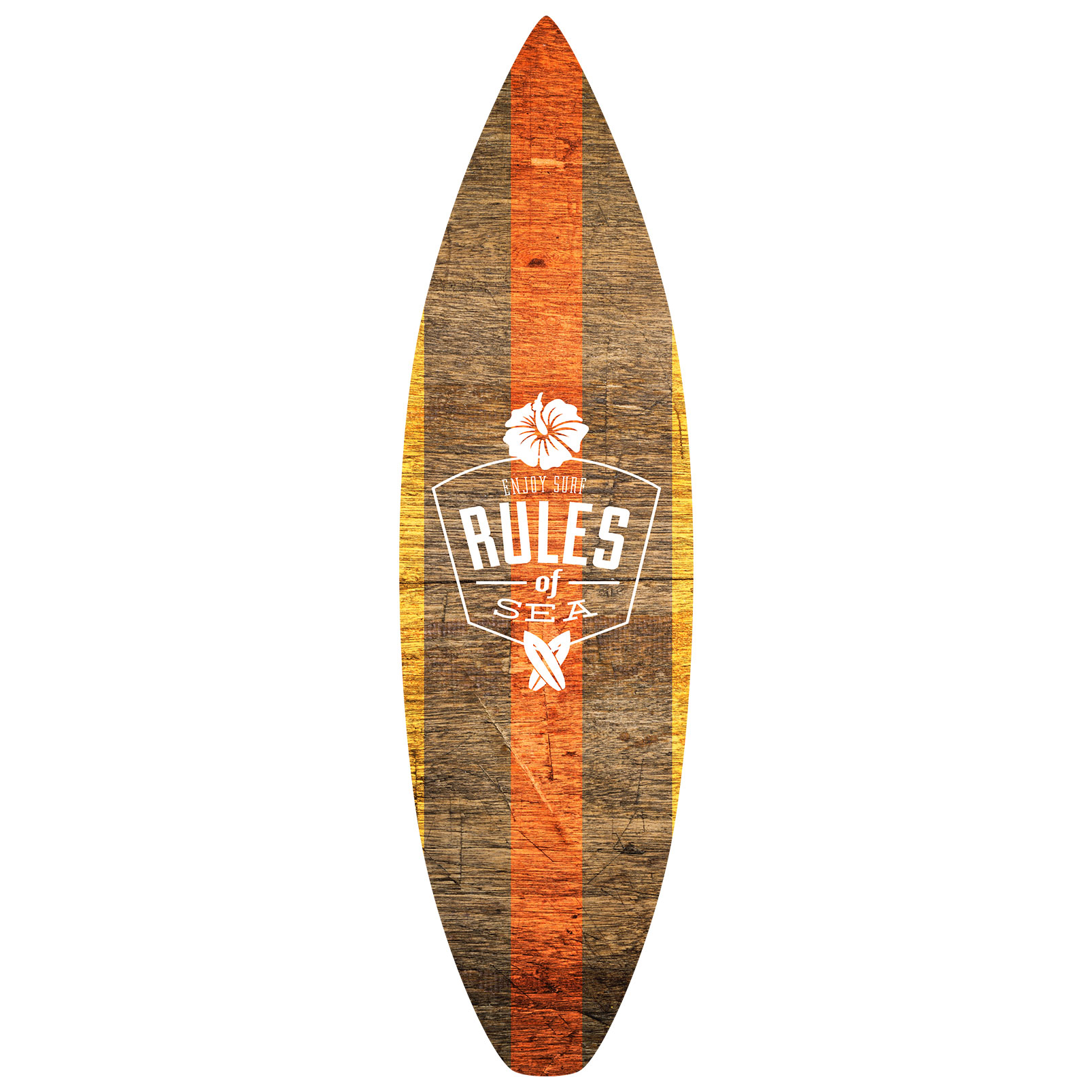 Planche de surf décorative rules of sea, HEXOA