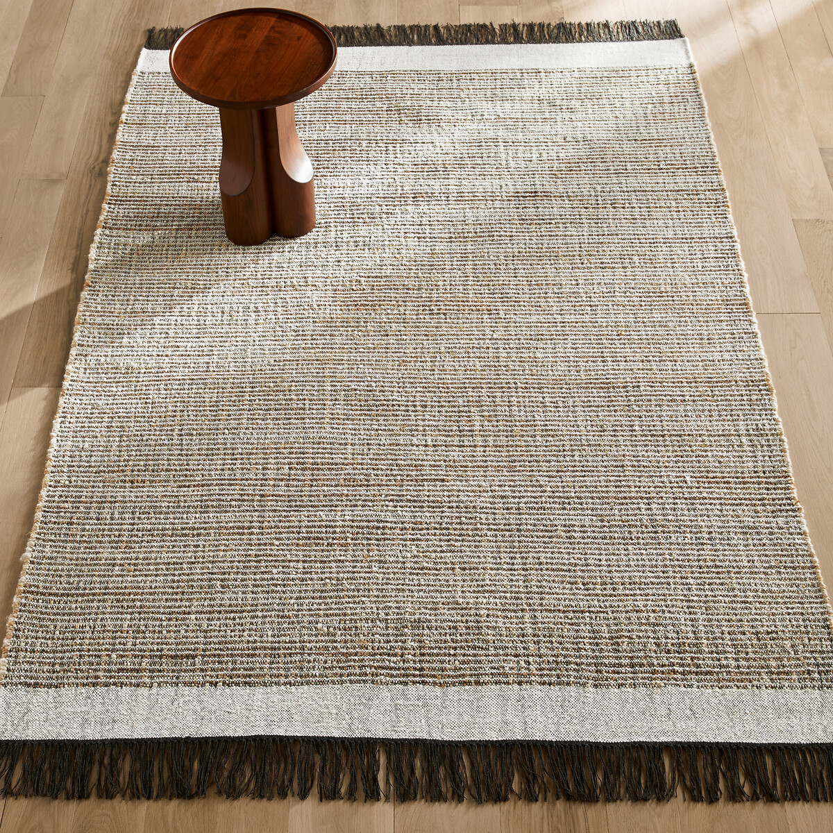 Siptah Flat Woven Jute, Wool and Cotton Rug