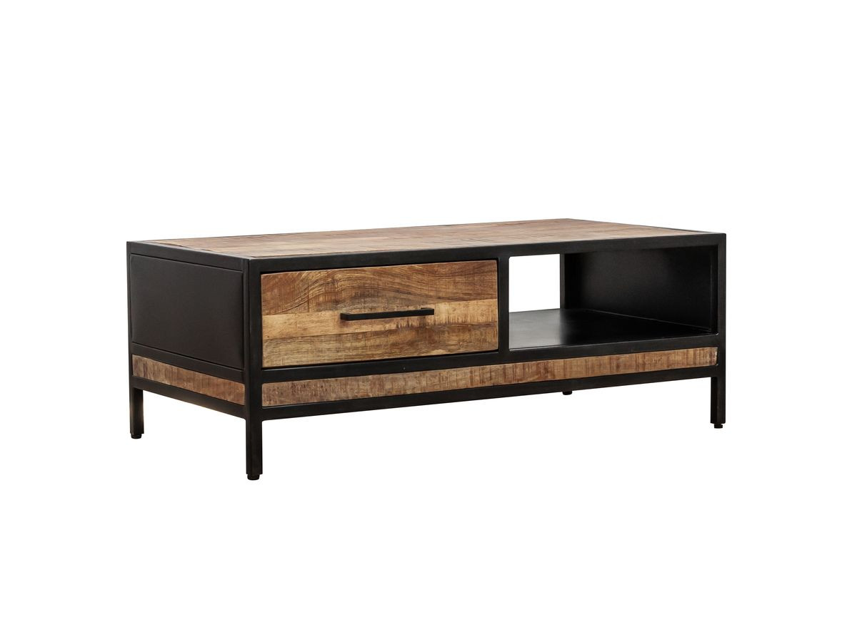 Table basse rectangle en bois massif, BEAUBOURG, BOBOCHIC