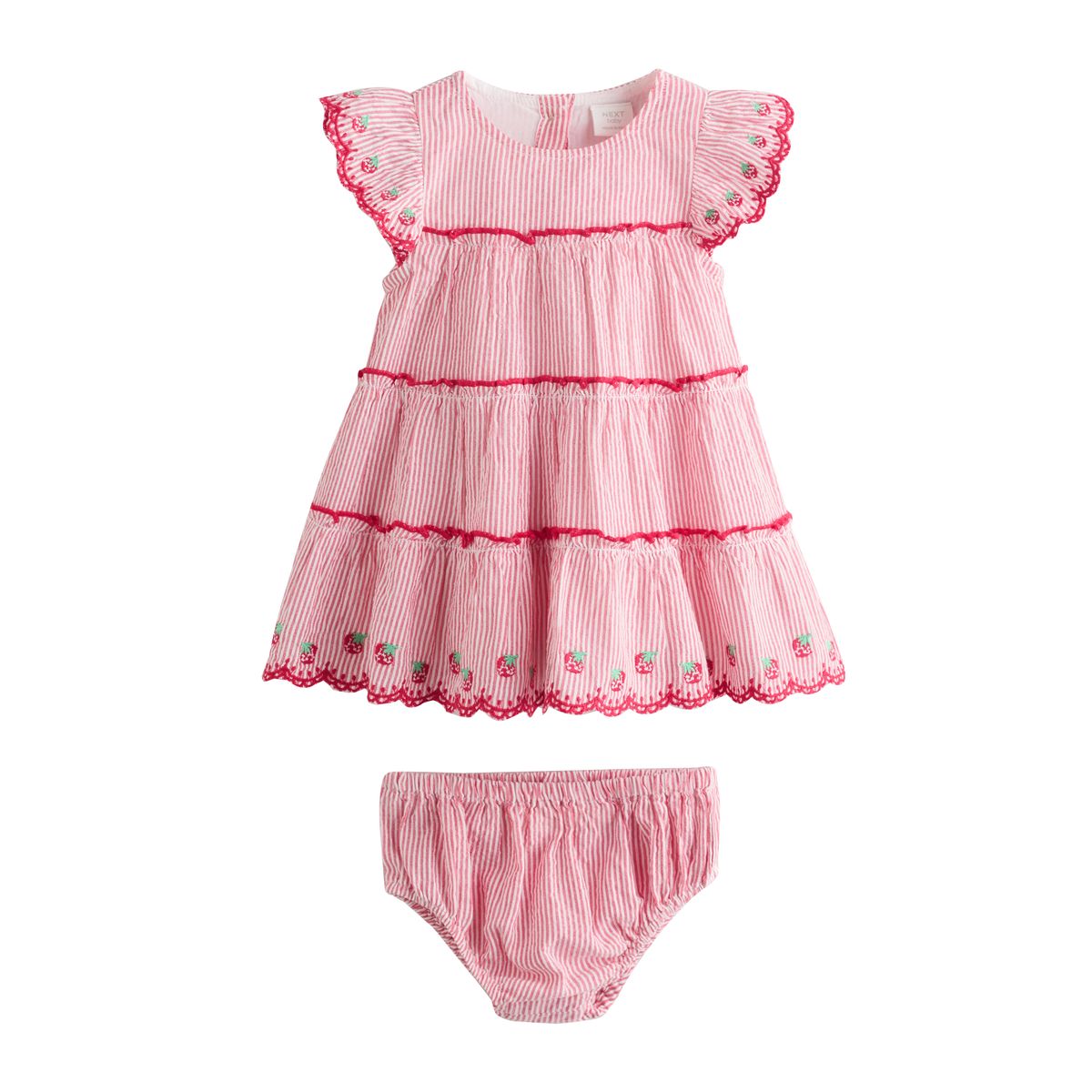 Robe bébé à volants et culotte, 2 pièces, NEXT