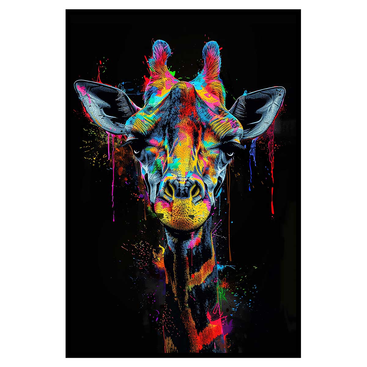Affiche encadrée boisson fruitée artistique, HEXOA