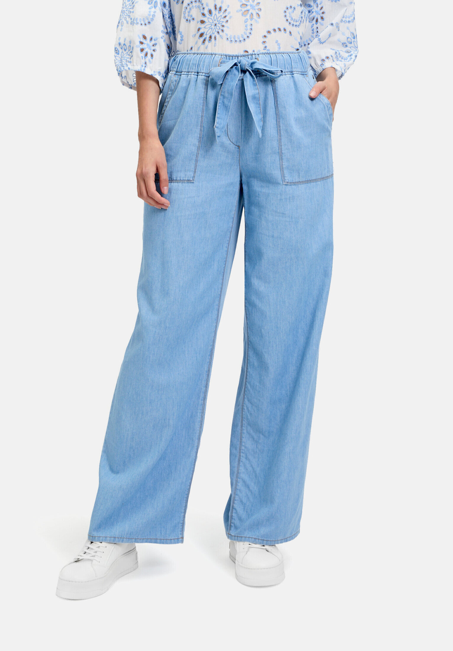 Pantalon casual à taille élastique, BETTY & CO