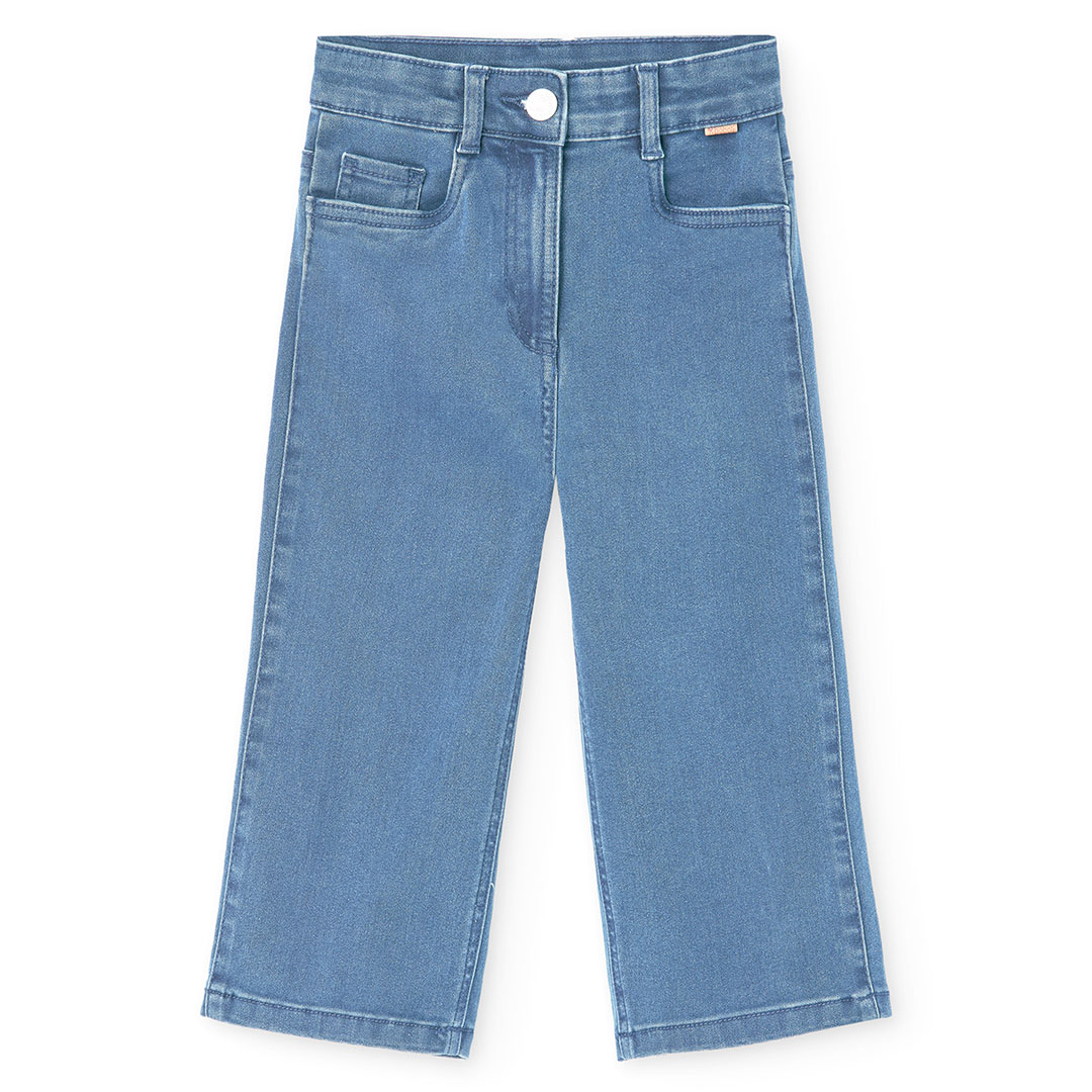 Pantalon fille en denim stretch, BOBOLI