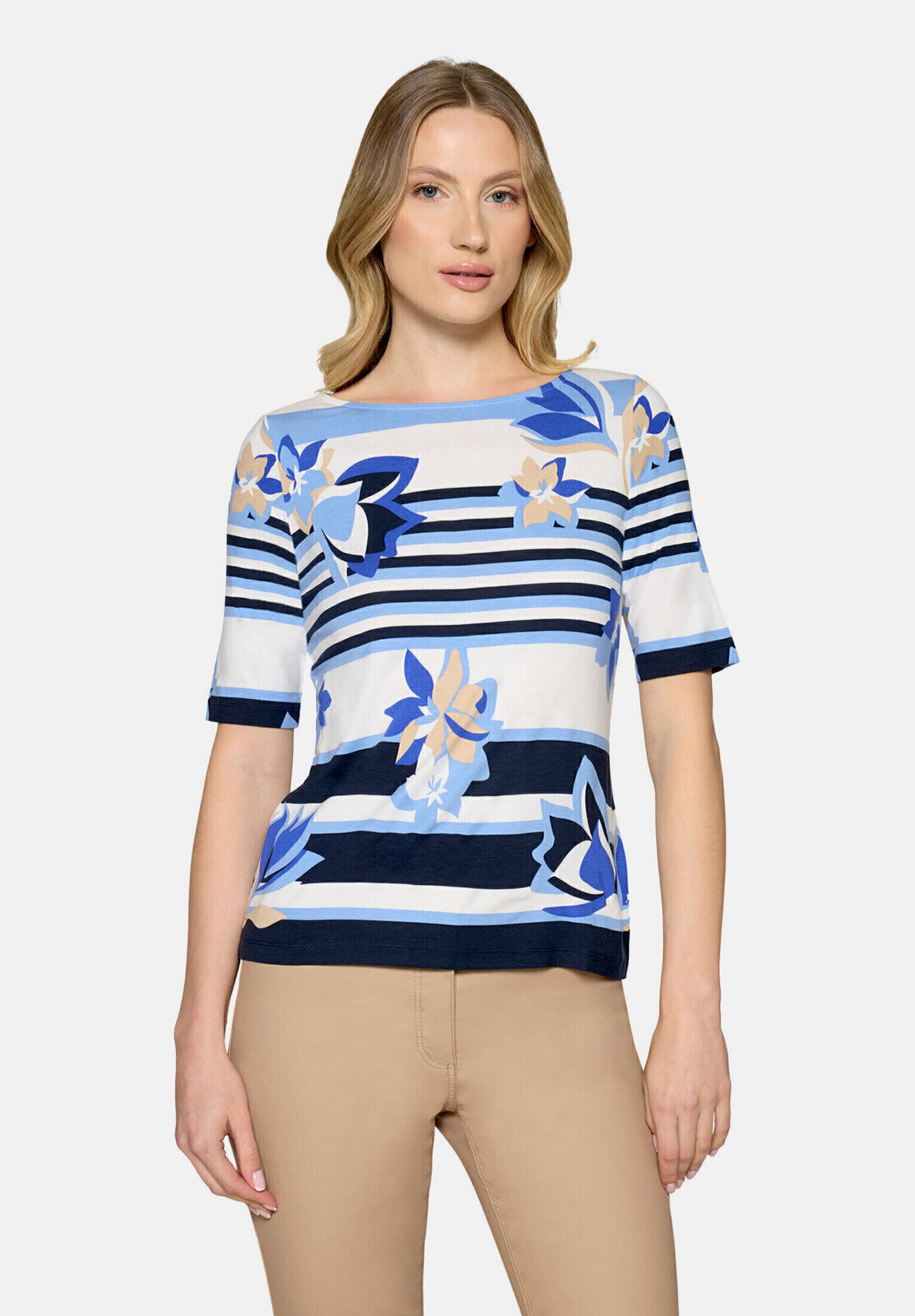 T-shirt basique à rayures horizontales, BETTY BARCLAY