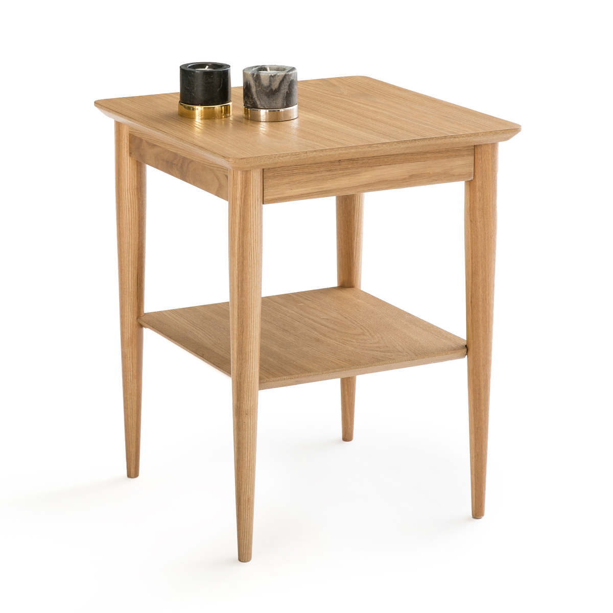 Product photograph of Lussan Two-tier Side Table In Solid Ash from La Redoute UK