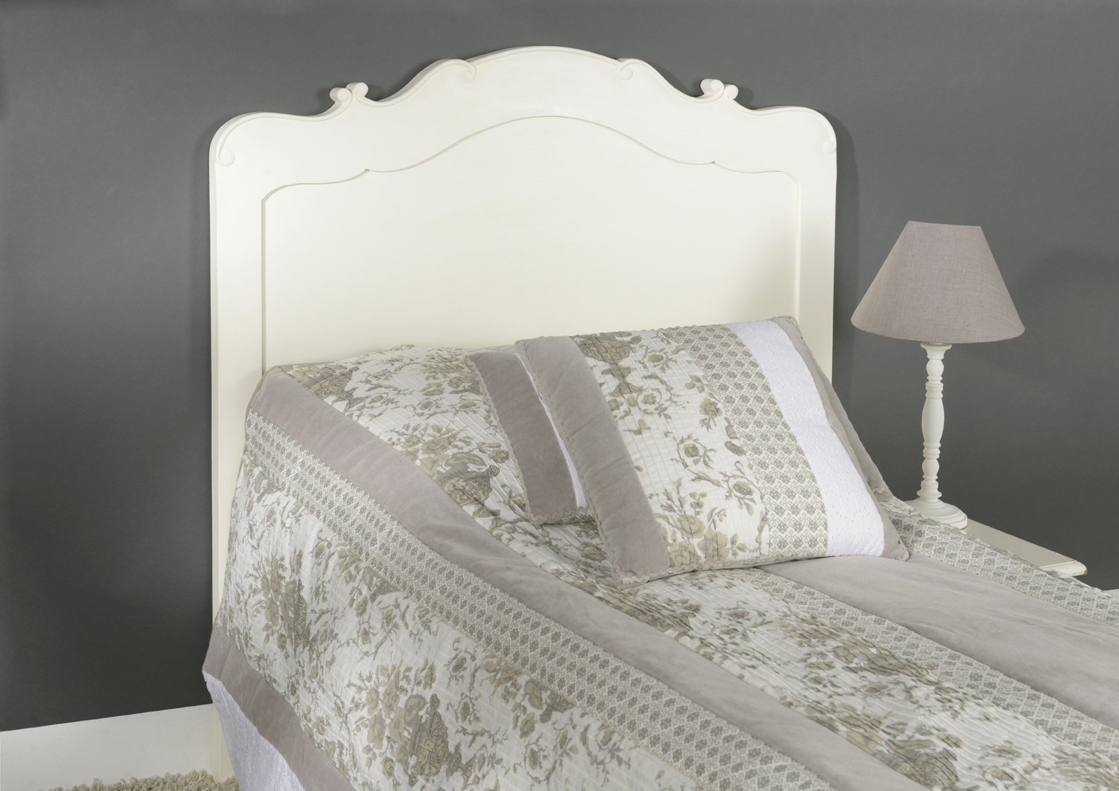 Tête de lit pour lit 90 cm en acajou cassé Apolline, AMADEUS