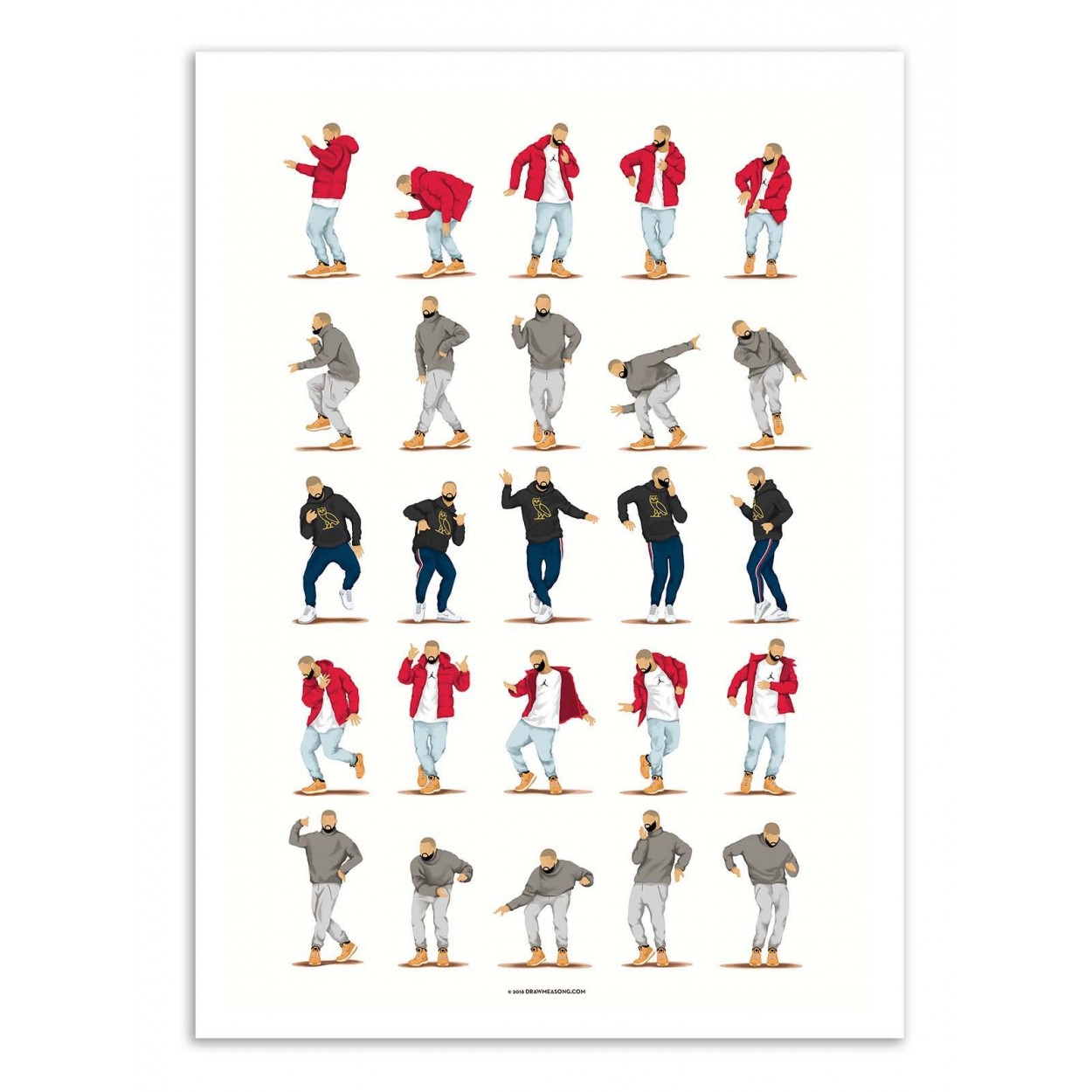 Affiche d'art - Hotline Bling - Nour Tohme, WALL EDITIONS