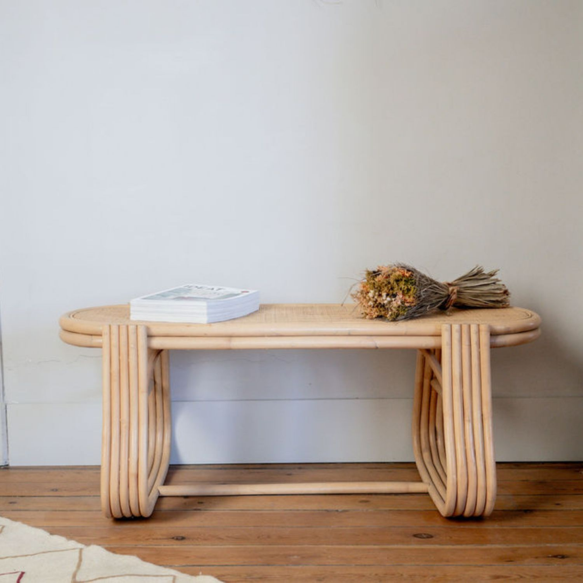 Banc rotin et cannage 120CM - GILI, SAUDARA COLLECTIONS