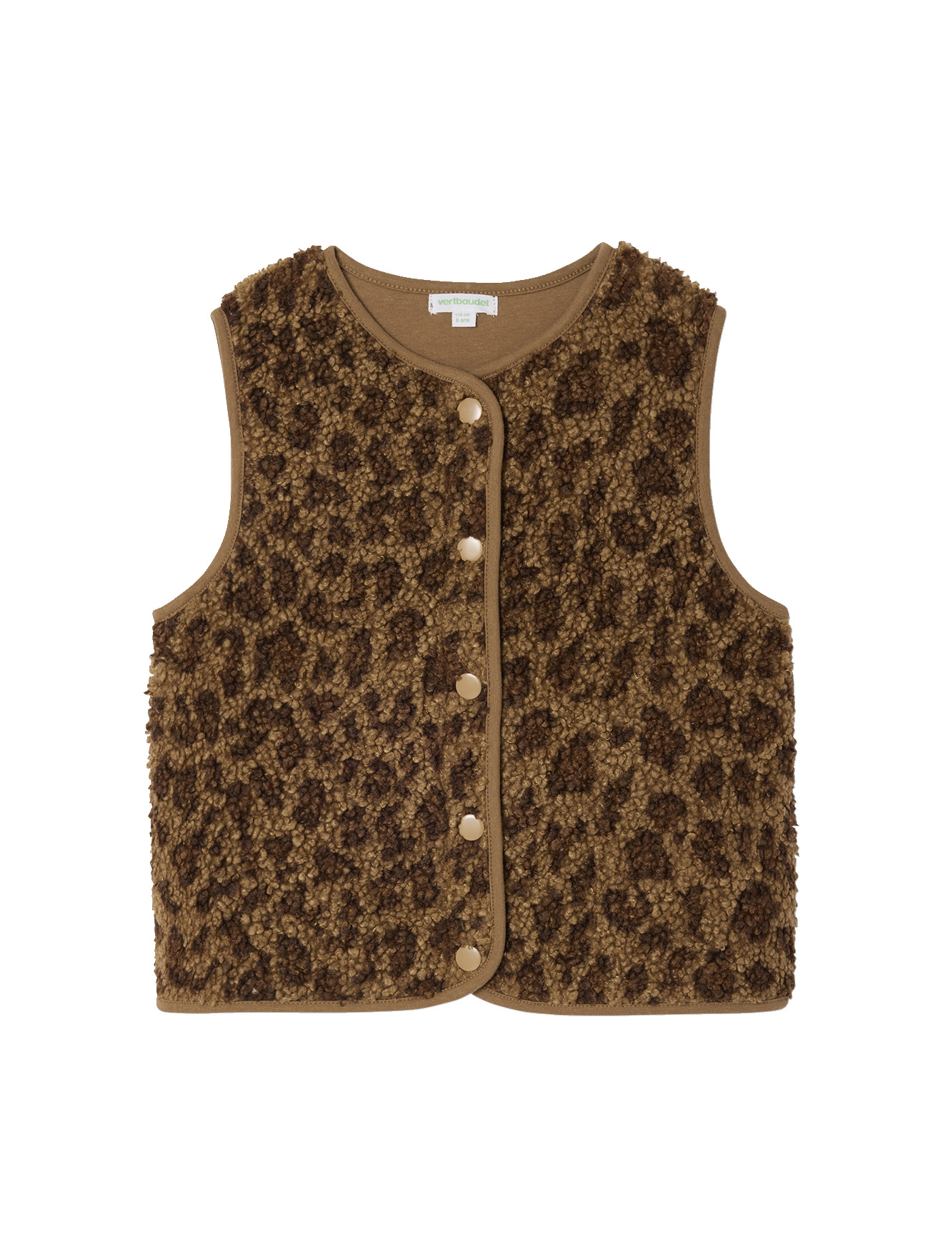Gilet sans manches en sherpa, VERTBAUDET