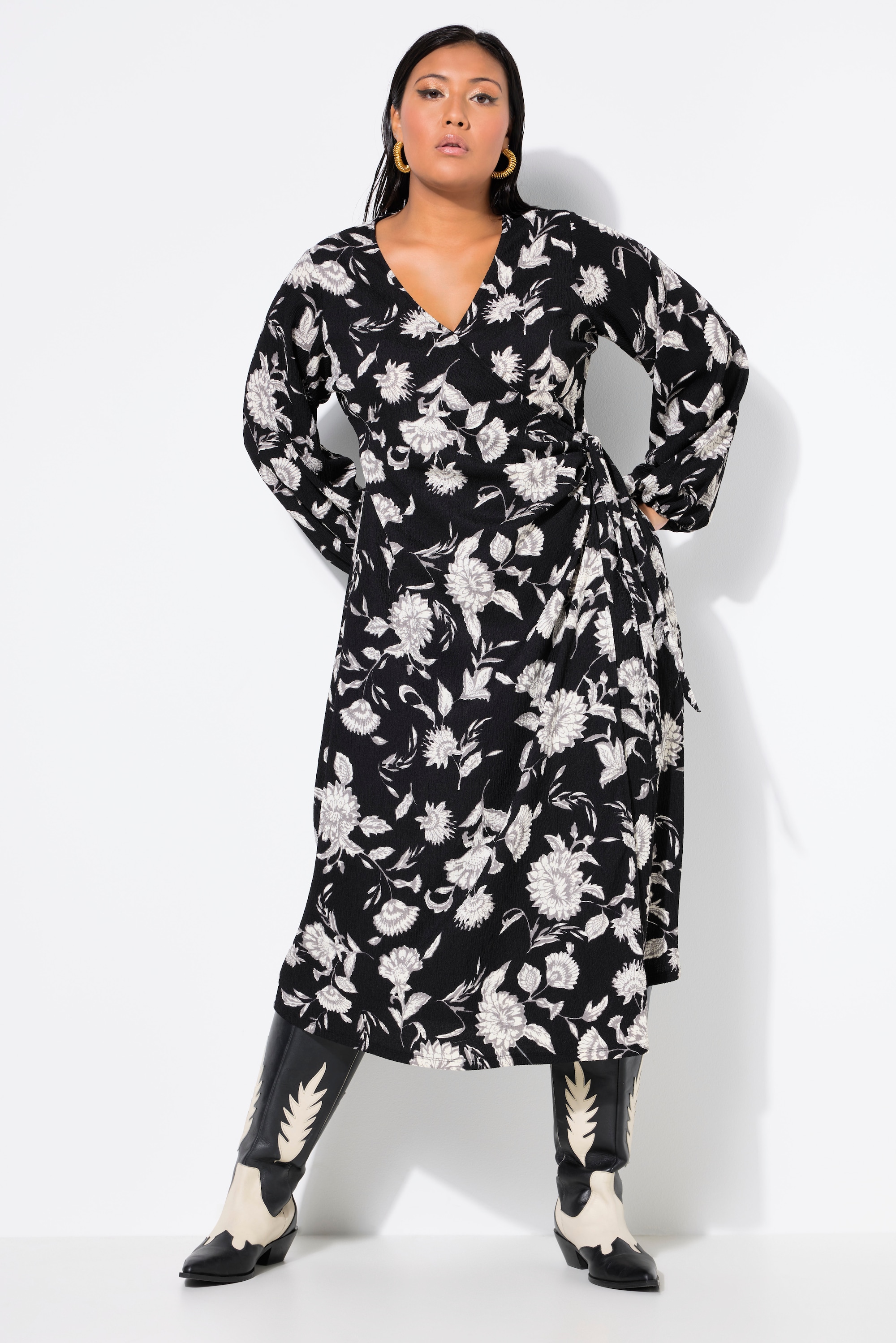 Robe portefeuille maxi, coupe Straight Shape, STUDIO UNTOLD