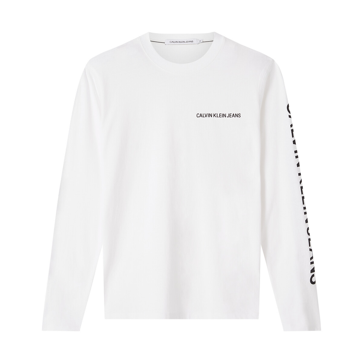 calvin klein white long sleeve shirt