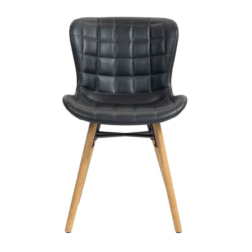 Chaise repas PU marron, ZAGO