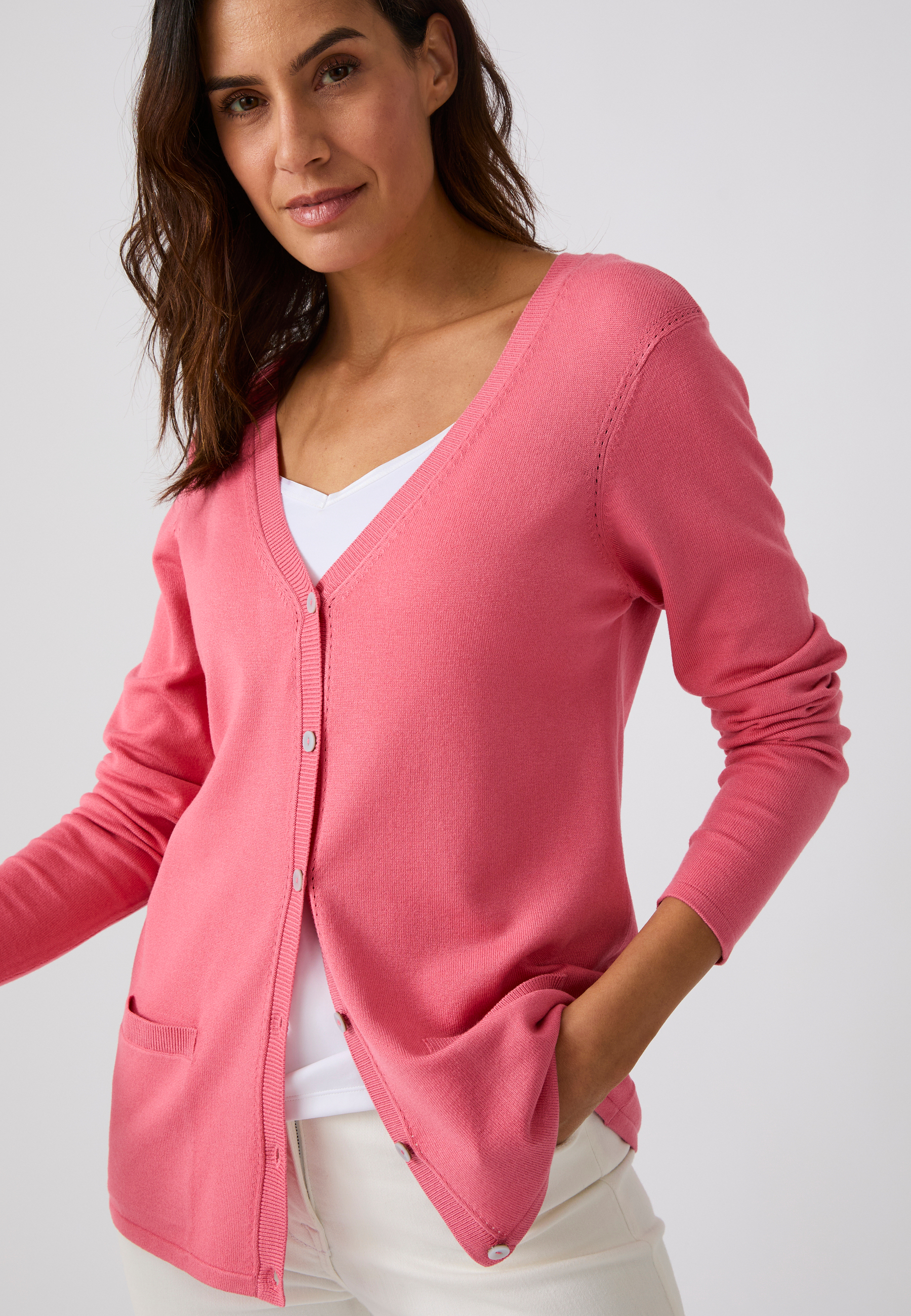 Gilet boutonné manches longues, DAMART