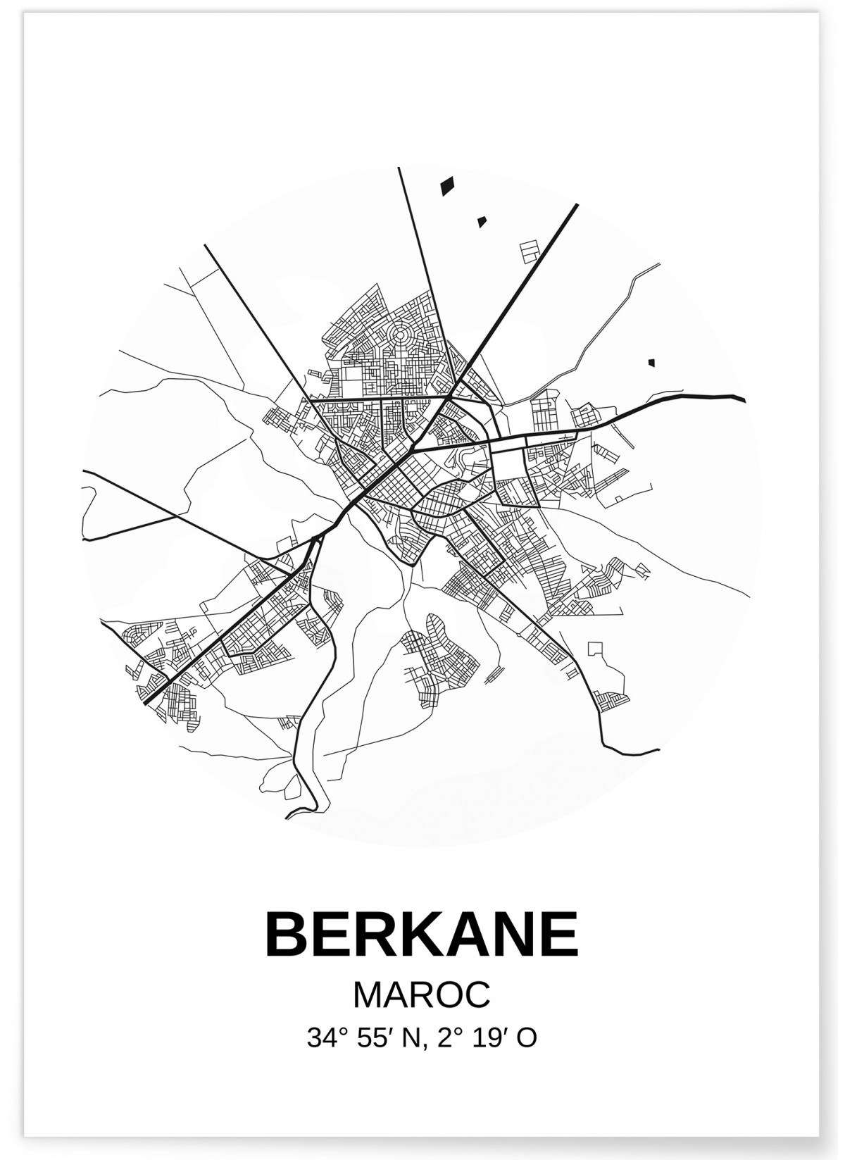Affiche Carte Berkane, L'AFFICHERIE