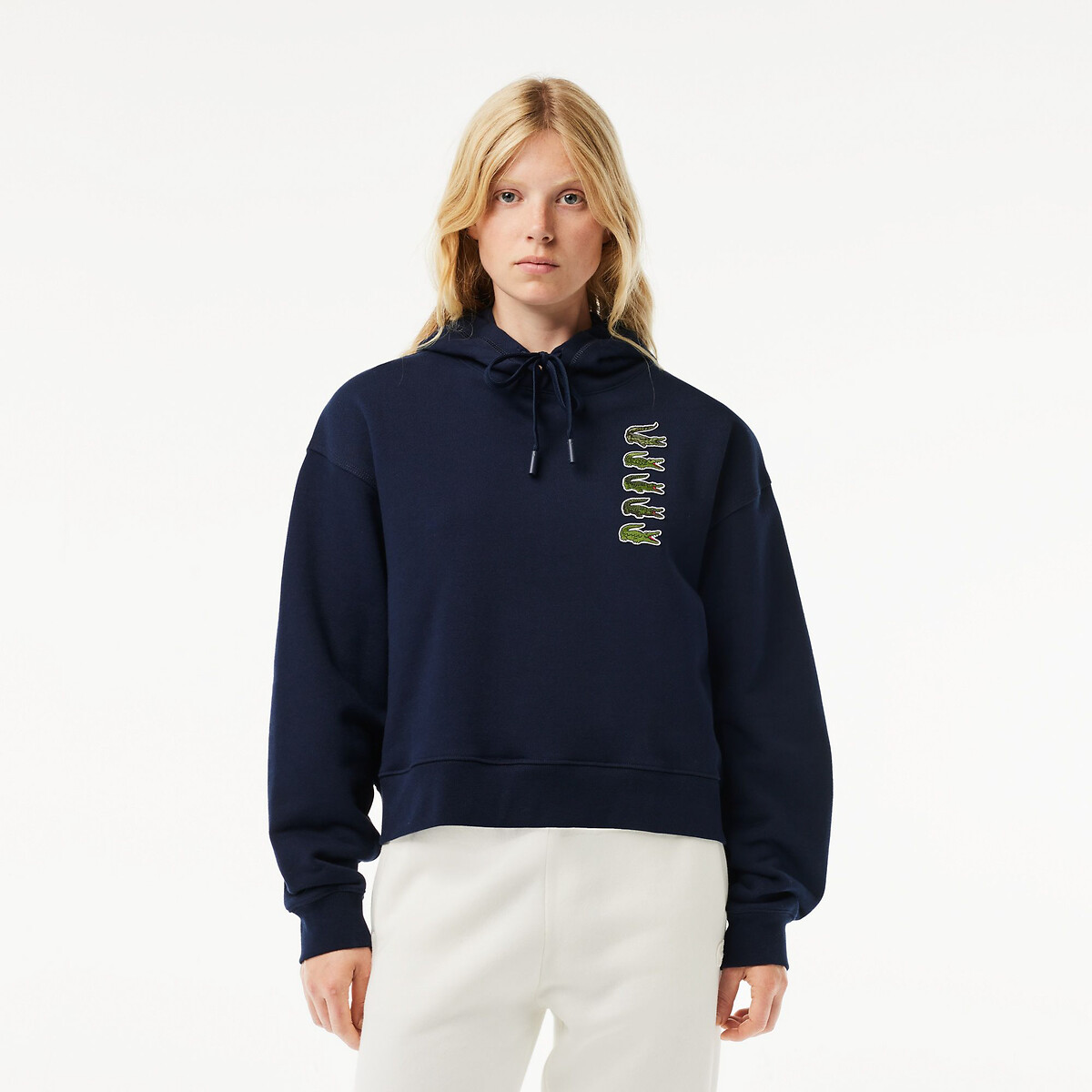 Hoodie in molton-Lacoste 1