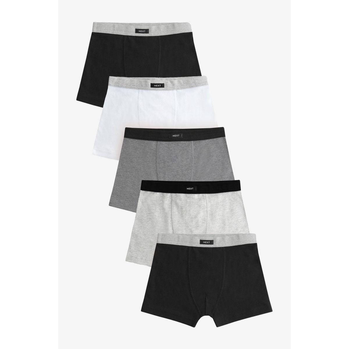 Boxer doux à taille contrastante, lot de 5, NEXT