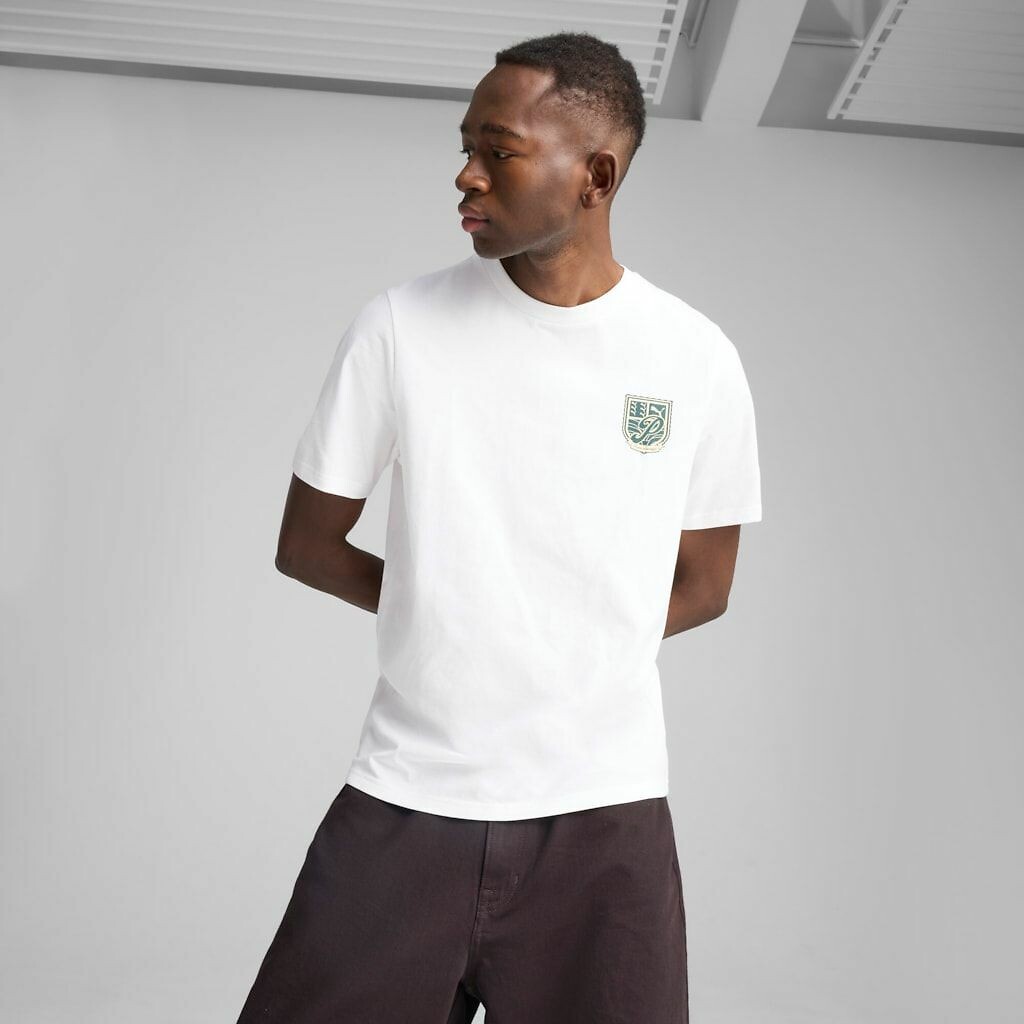 Crew Neck T-Shirt with Short Sleeves, PUMA