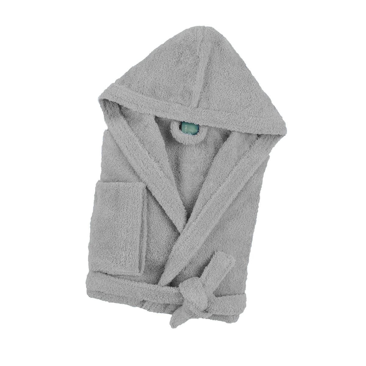 Peignoir mixte coton bouclette à capuche Cocooning, LINANDELLE
