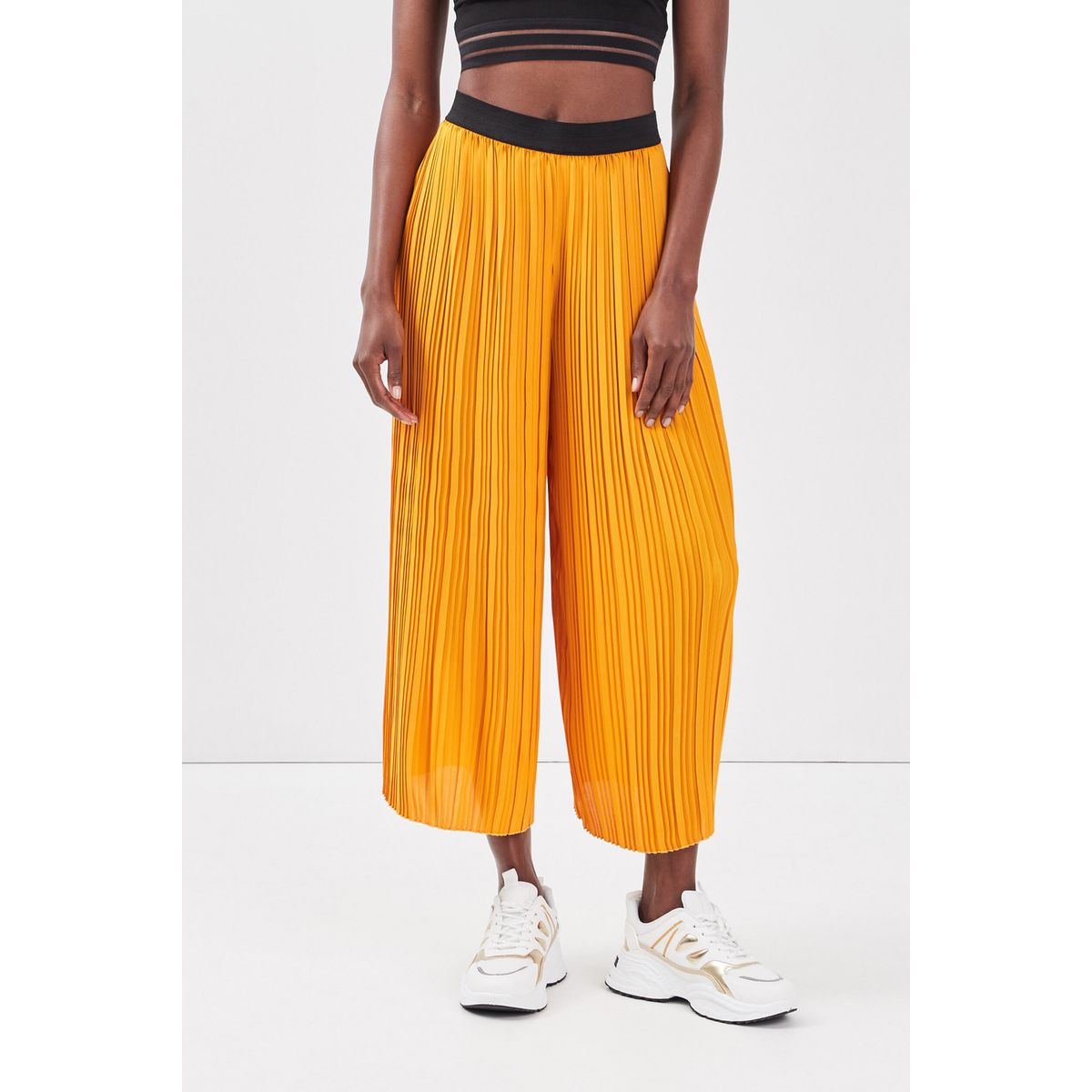 pantalon plissé femme