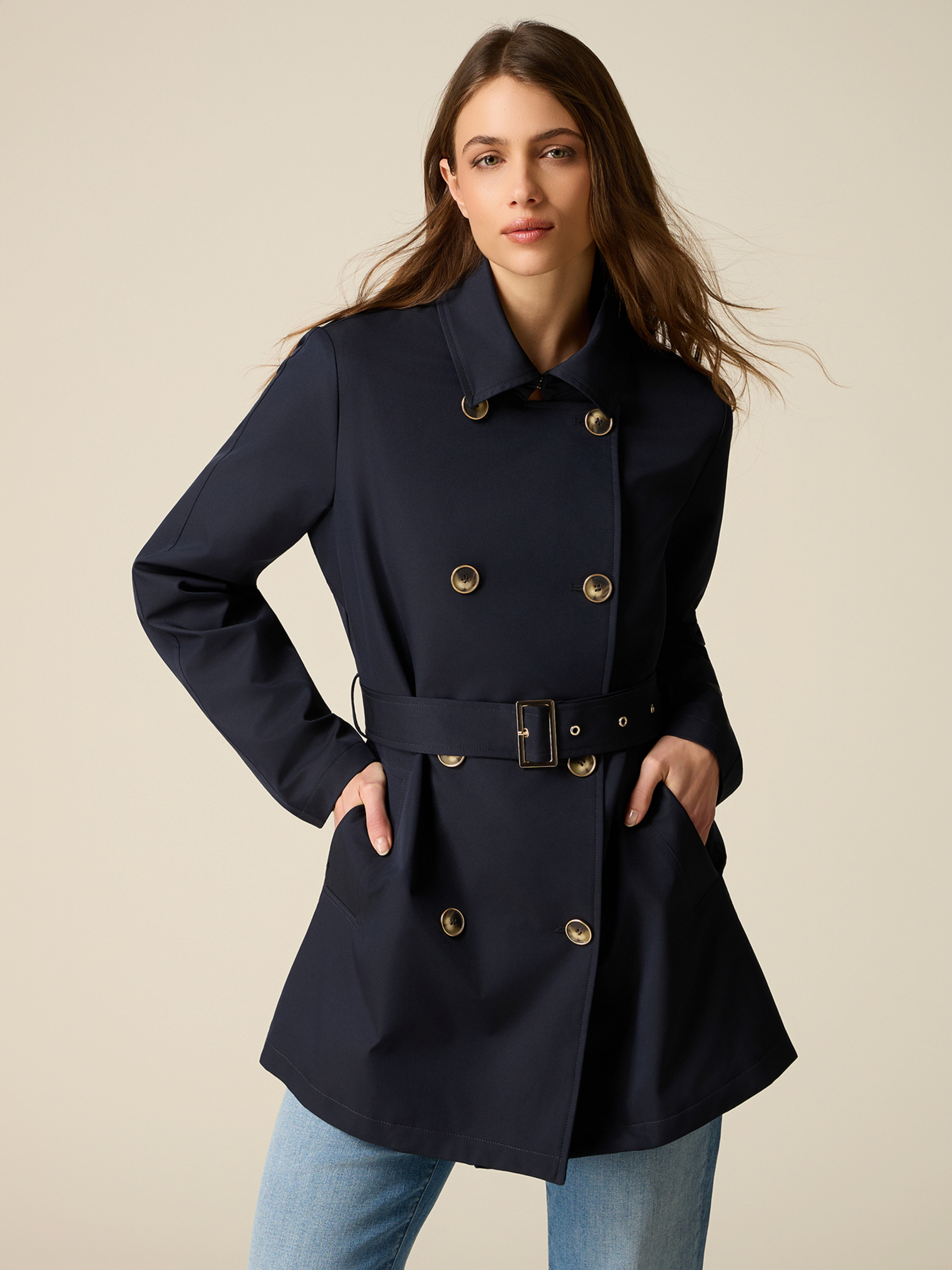 Trench midi double boutonnage, OLTRE