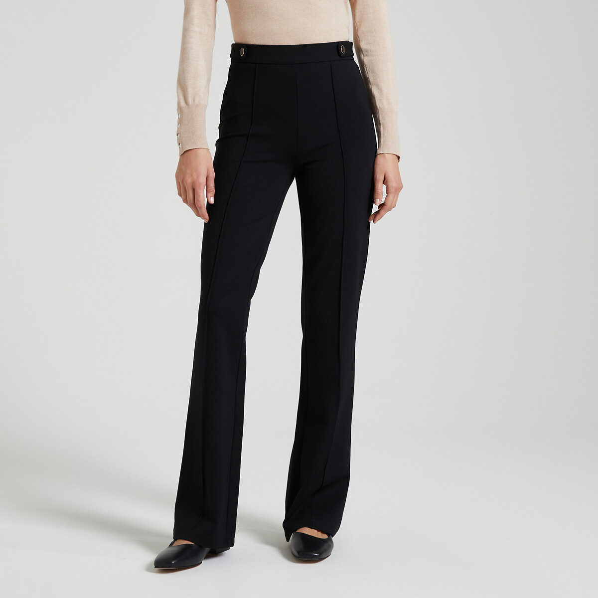 Flared trousers, black, Only Tall | La Redoute