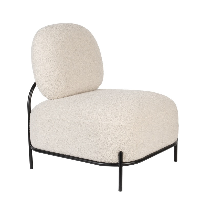 Fauteuil tissu en tissu, POLLY, BOITE A DESIGN