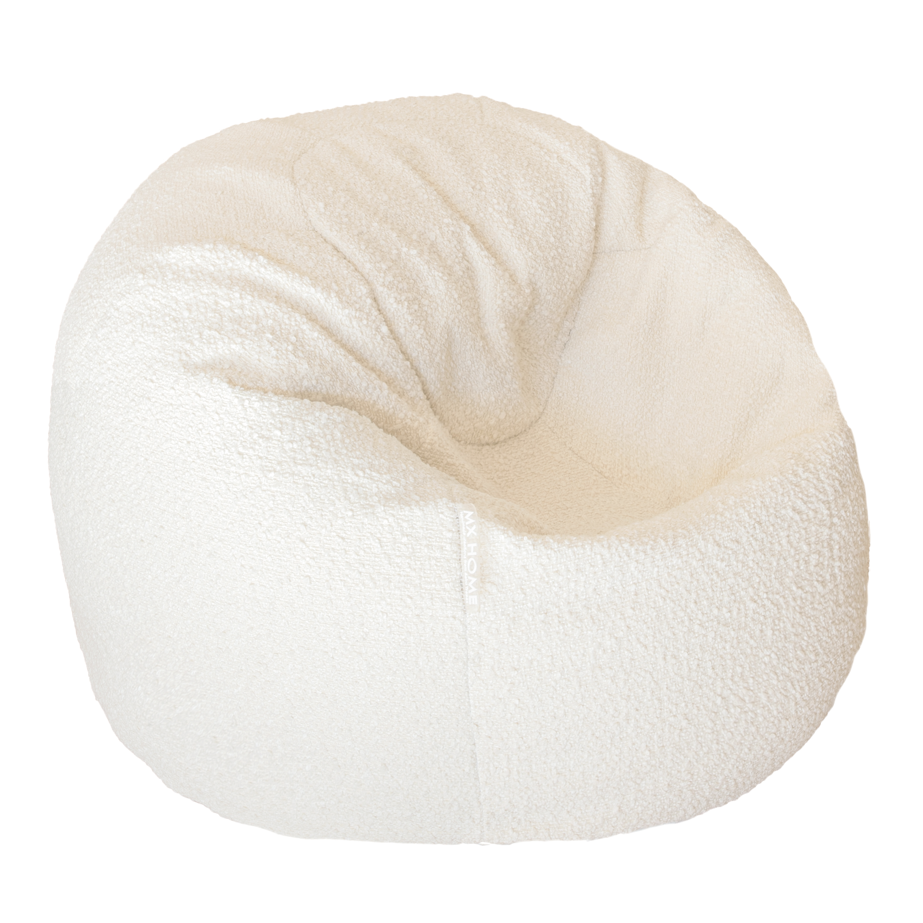 Pouf en laine bouclée déhoussable, MX HOME