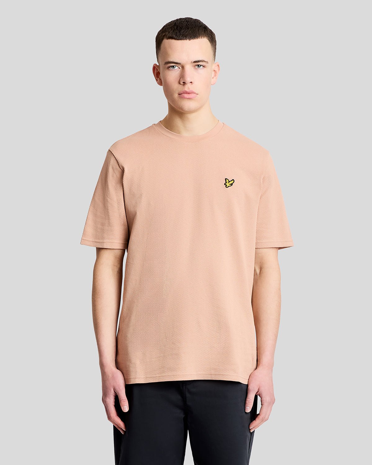 T-shirt jacquard texturé, LYLE & SCOTT