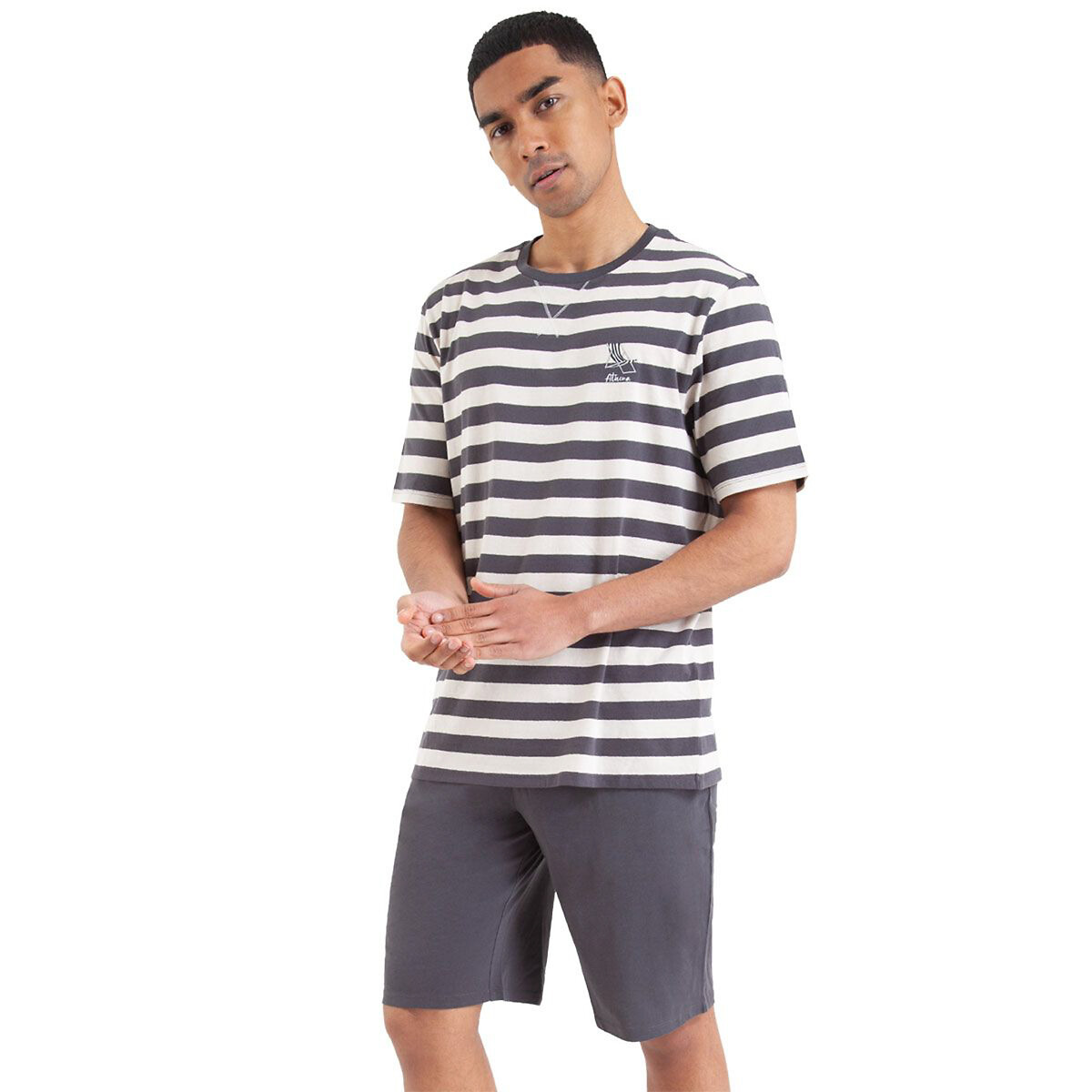 Striped Cotton Short Pyjamas