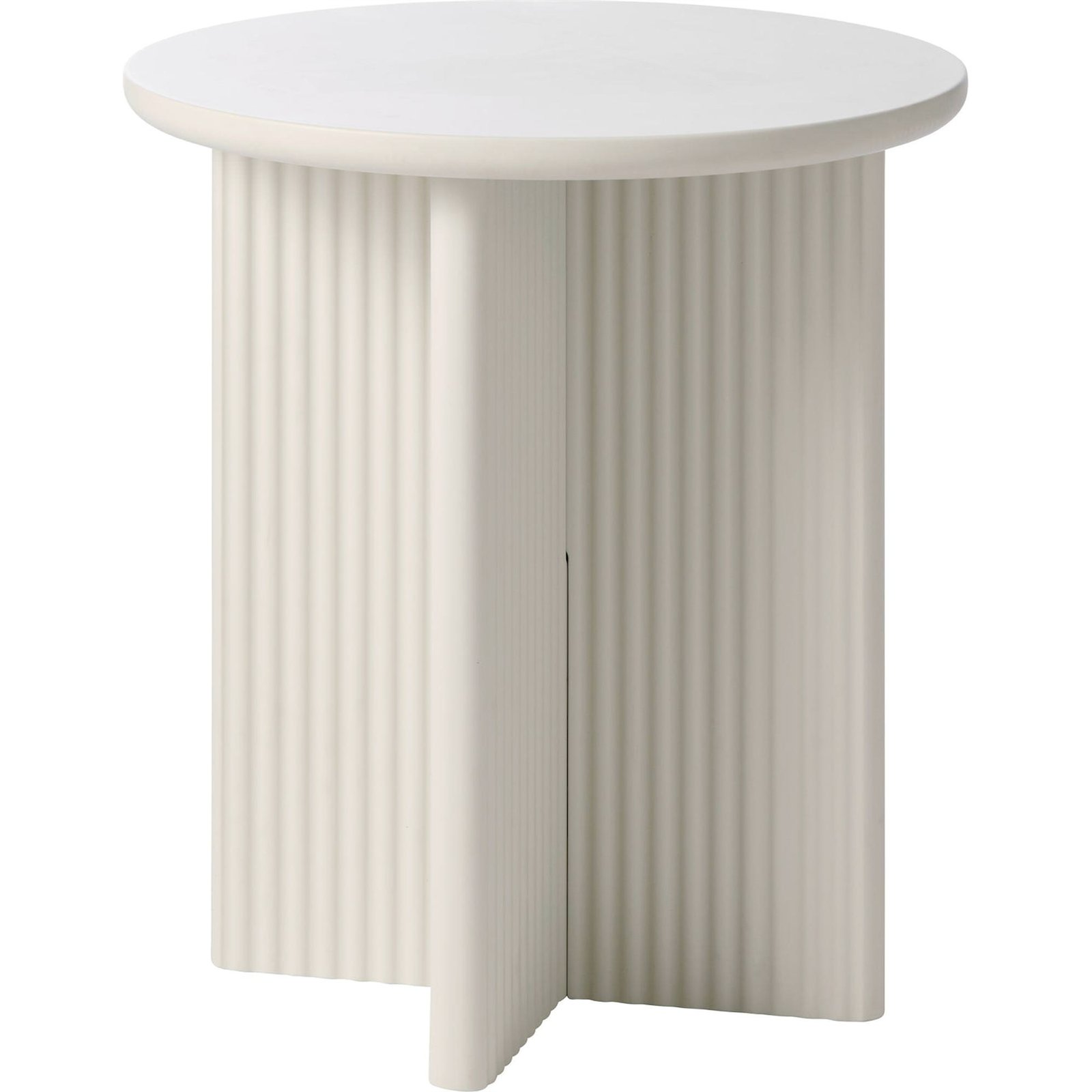 Table d'appoint ronde cannelée ATHENISE, RECOLLECTION