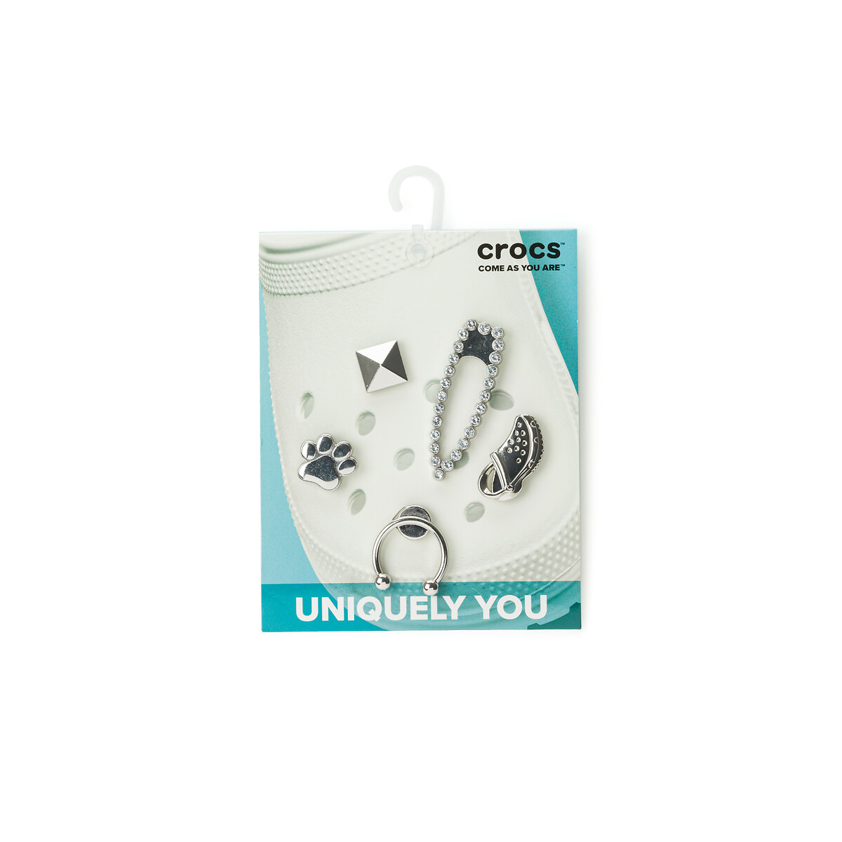 5 jibbitz elevated silver sport charms 