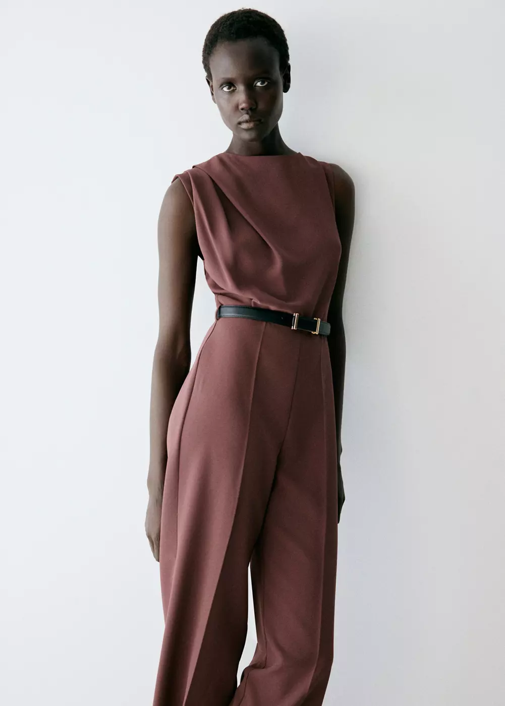 Combinaison droite ceinture, MANGO