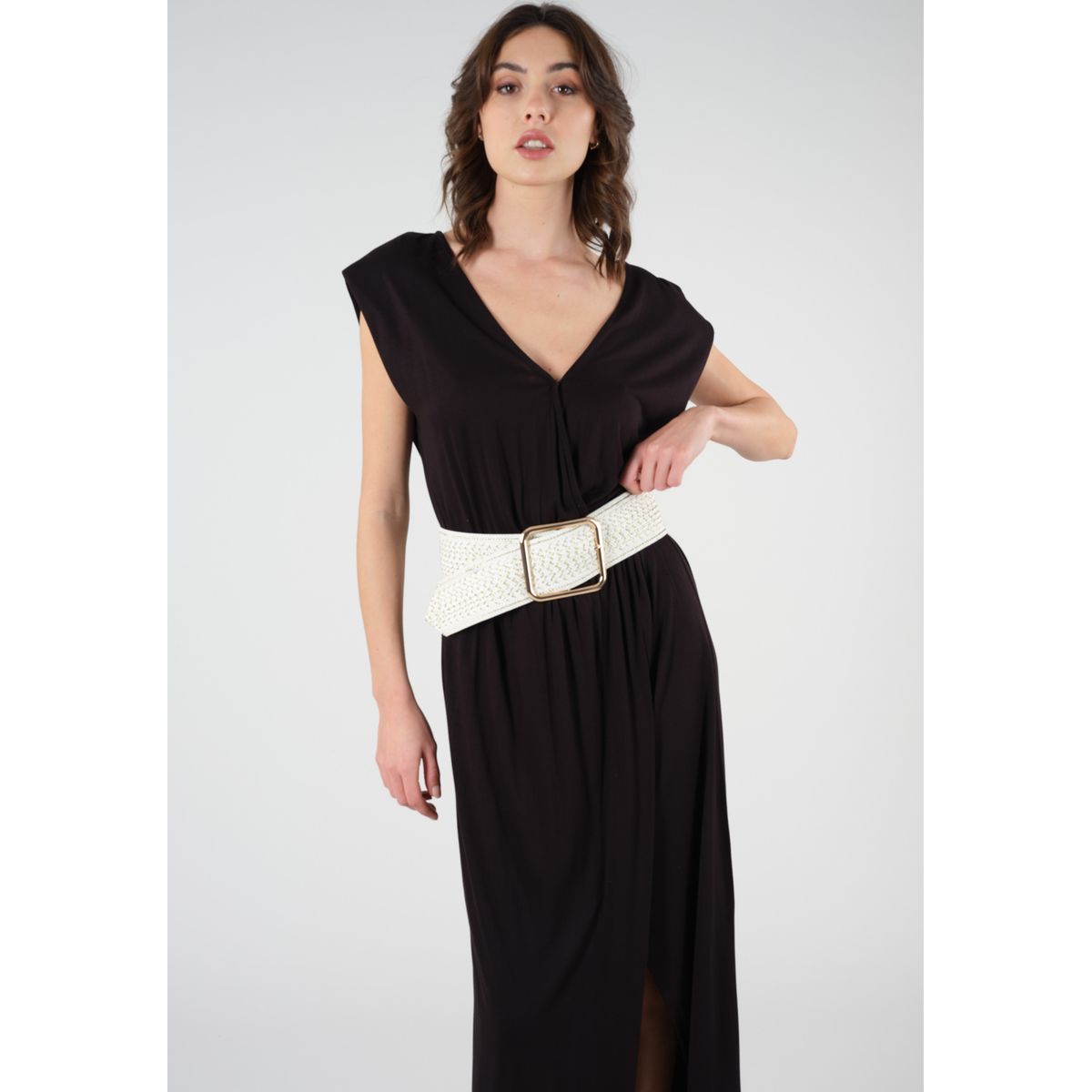 Ceinture blanche large femme La Redoute