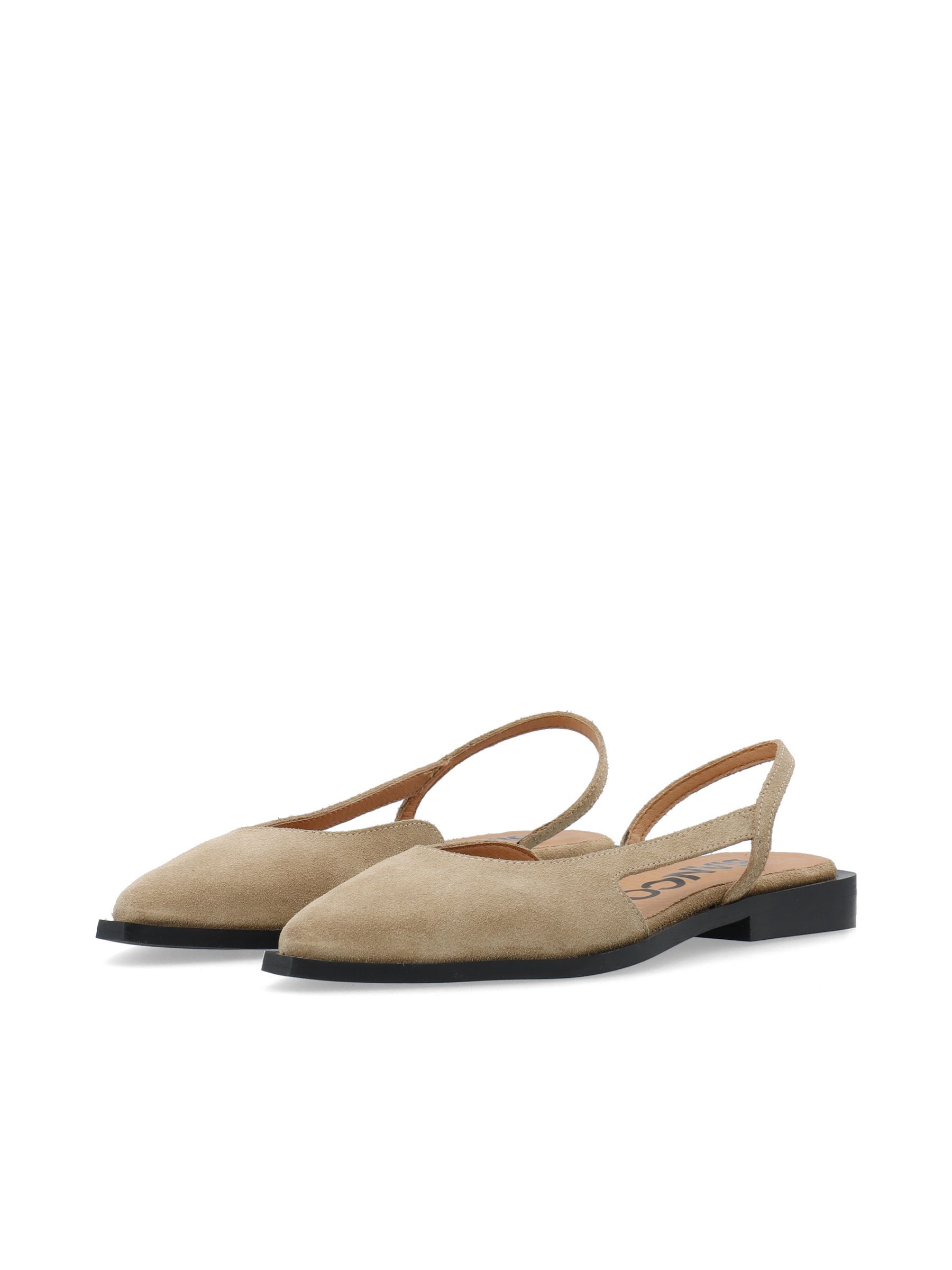 Chaussures À Bride Arrière, BIANCO