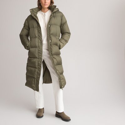Long Hooded Padded Jacket with High Neck LA REDOUTE COLLECTIONS