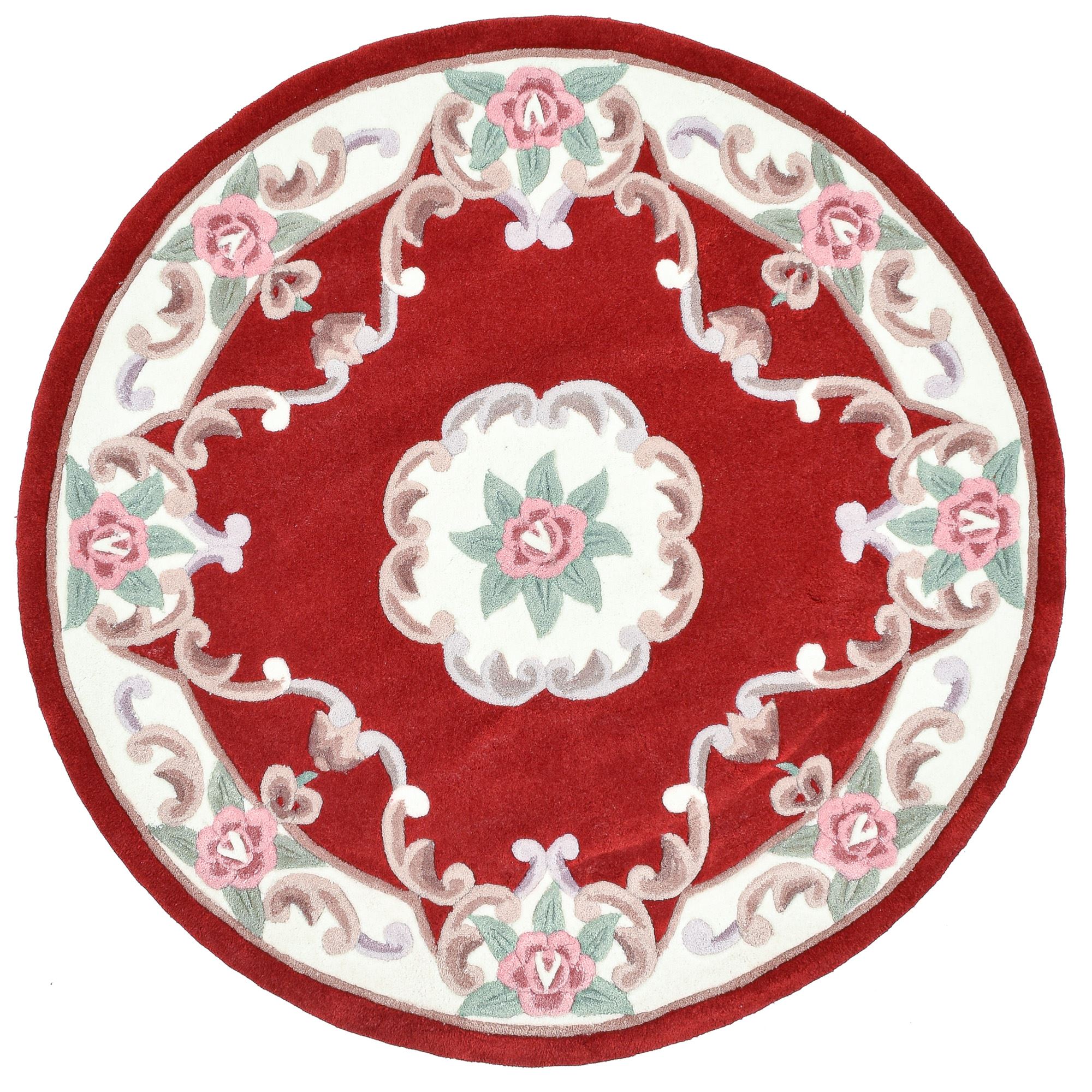 Tapis avec bordure en design Aubusson - MING, THEKO
