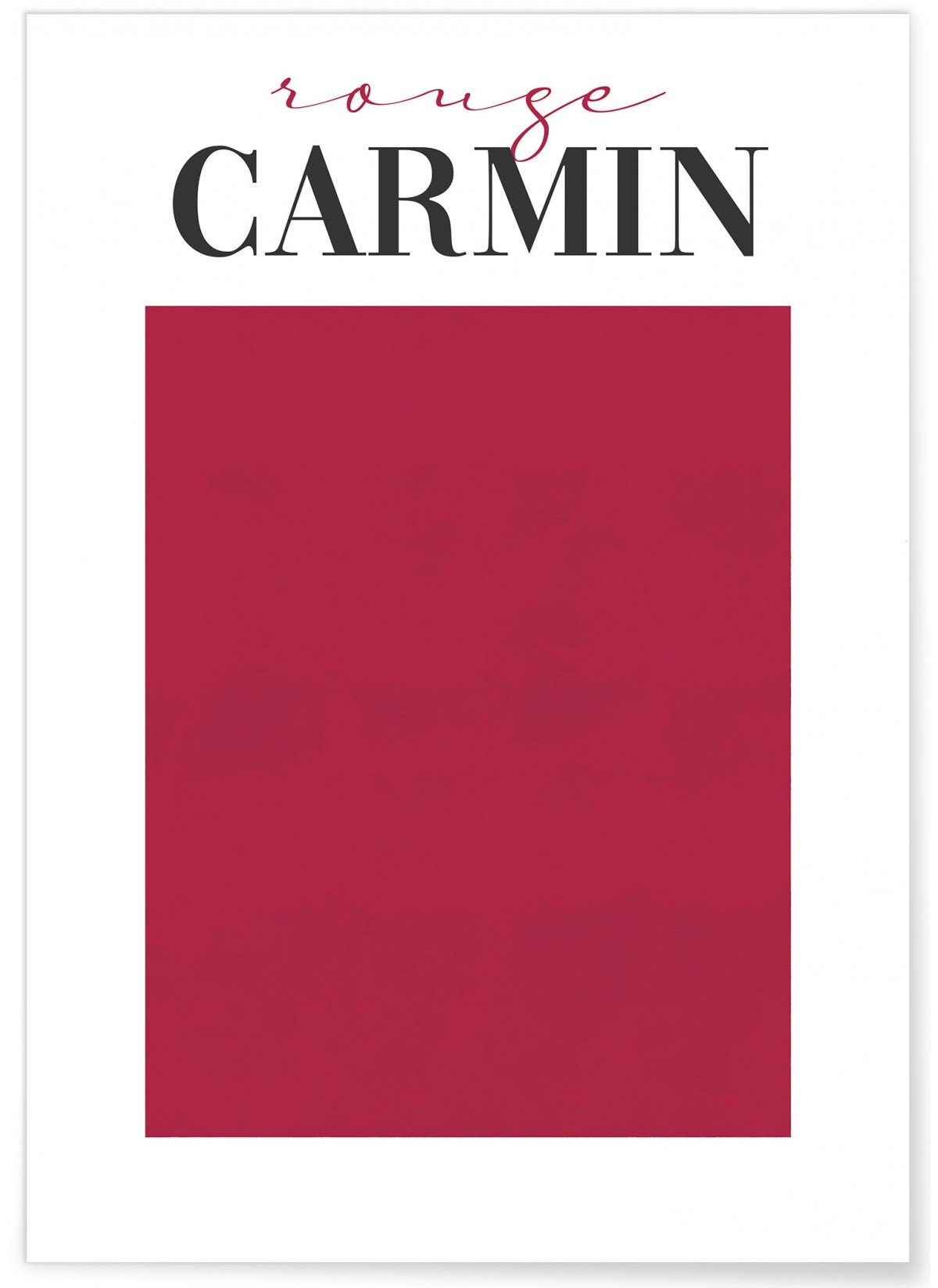 Affiche Rouge Carmin, L'AFFICHERIE
