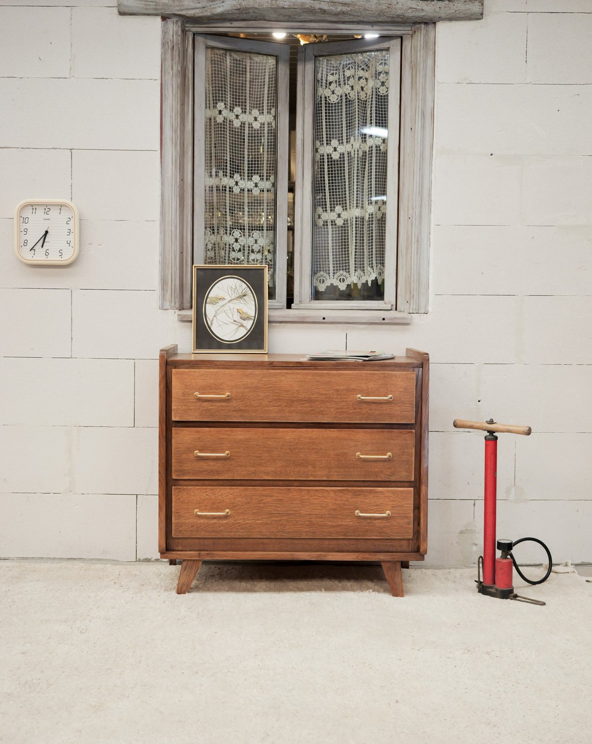 Commode aux poignées dorées Olga N°1094 - Bon état, DEBONGOUT