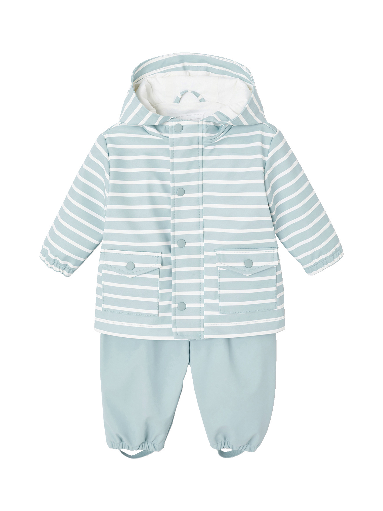 Ensemble pluie bébé ciré et pantalon, VERTBAUDET