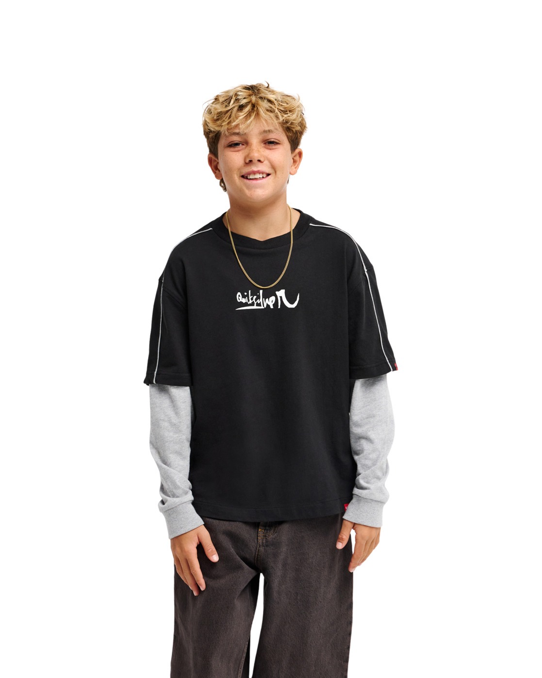 T-shirt manches longues YOUNG GUNS DOUBLE LAYER, QUIKSILVER