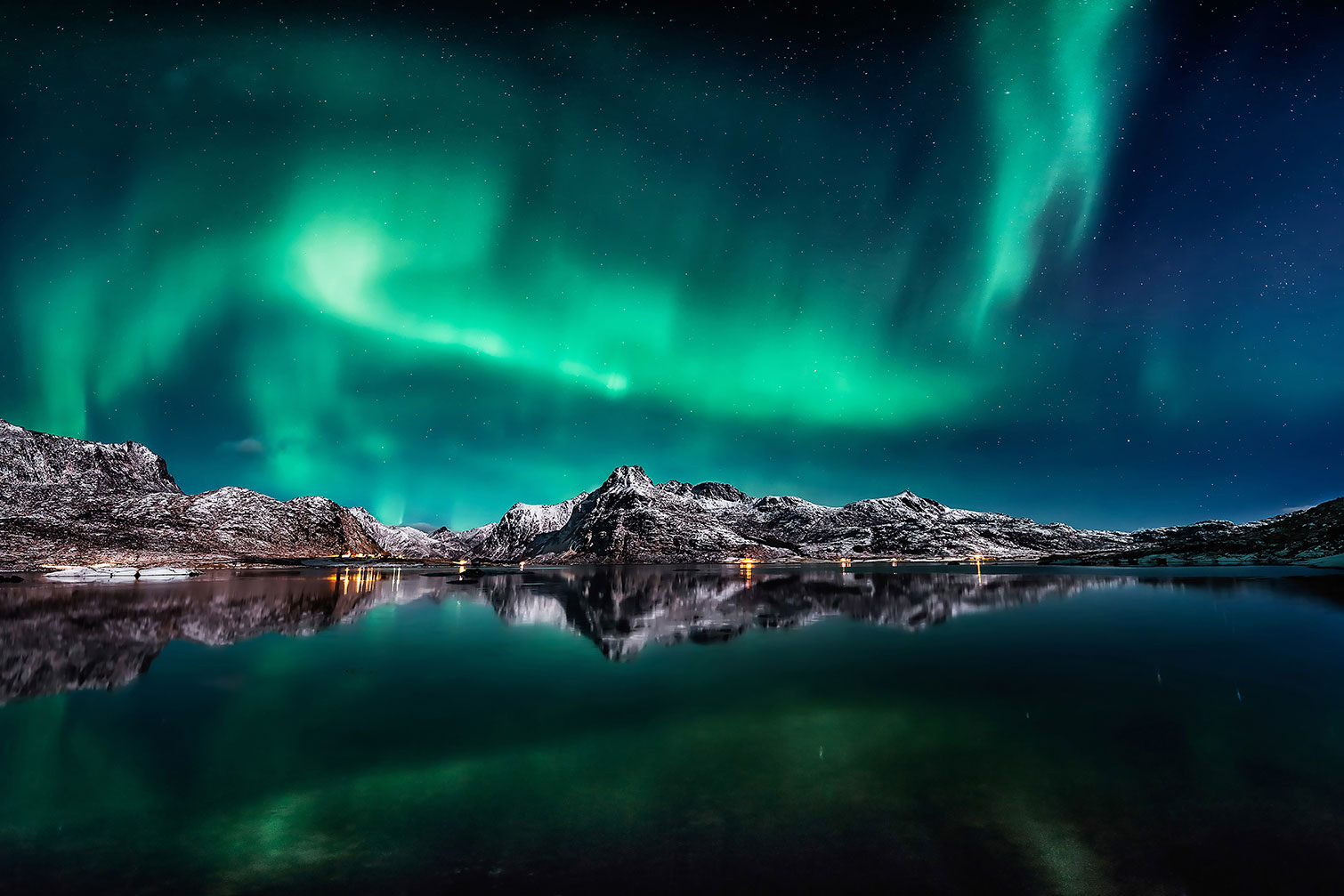 Tableau Lofoten aurora, HEXOA