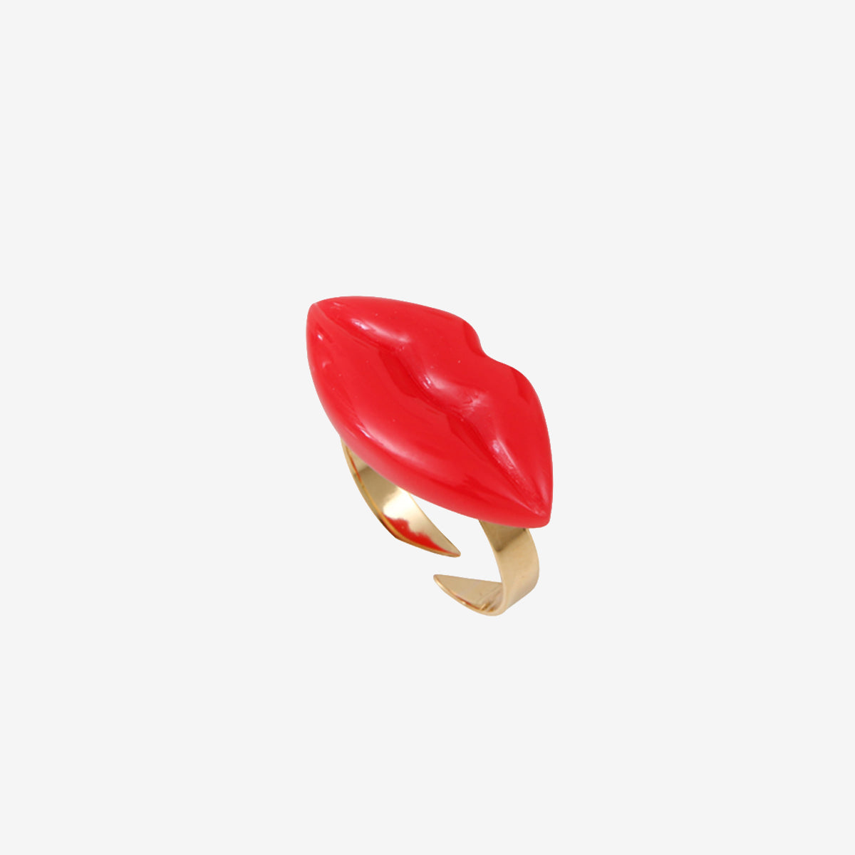 Bague plaqué or - kiss me, CAROLINE NAJMAN