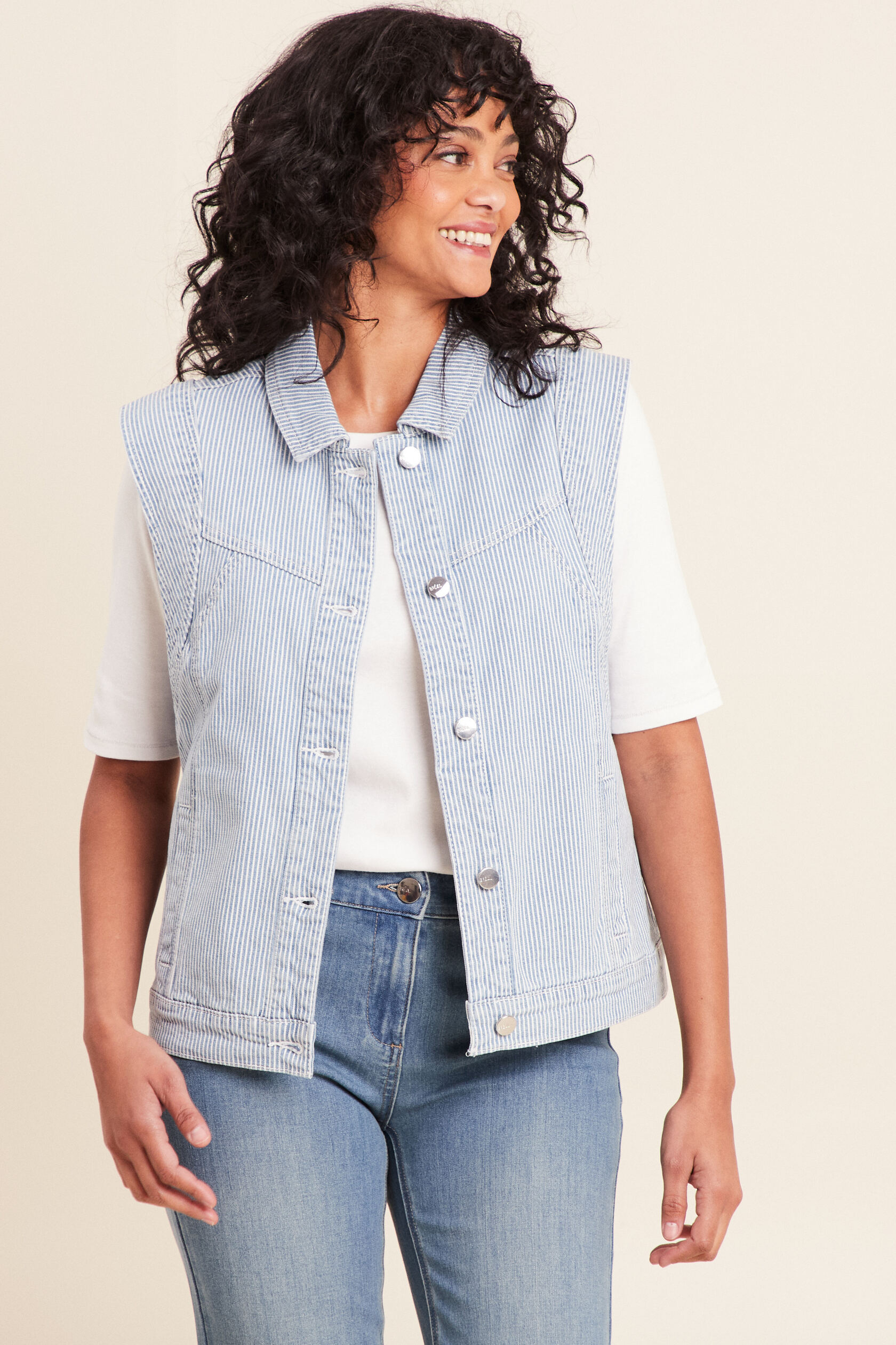 Veste sans manches en jean, BREAL