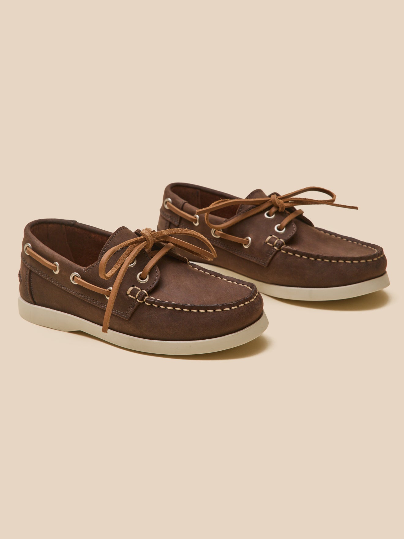 Chaussures bateau en cuir, CYRILLUS