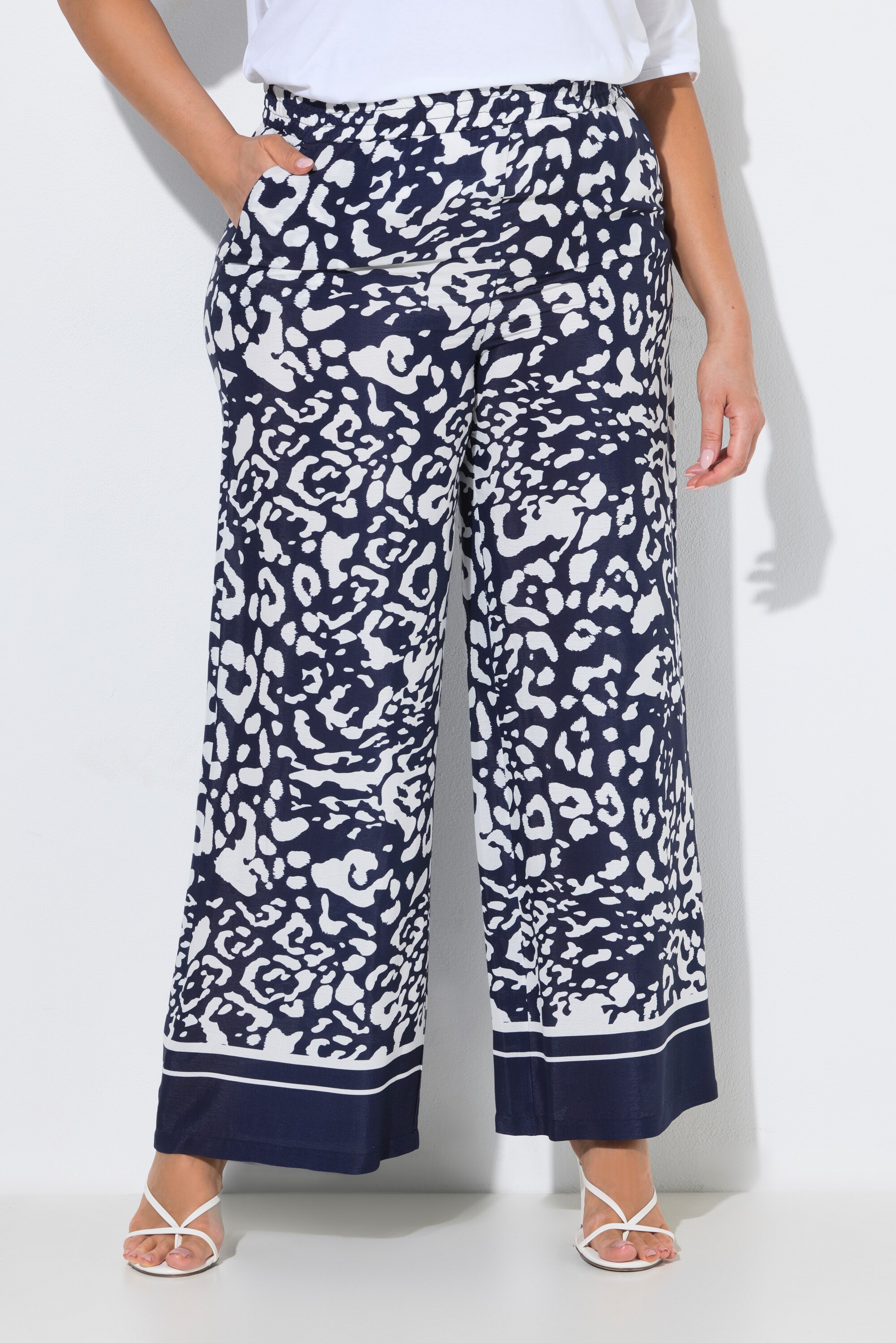 Pantalon à enfiler, jambe large, ULLA POPKEN