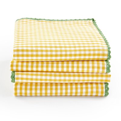 Lot de 4 serviettes de table coton/lin Trattoria LA REDOUTE INTERIEURS