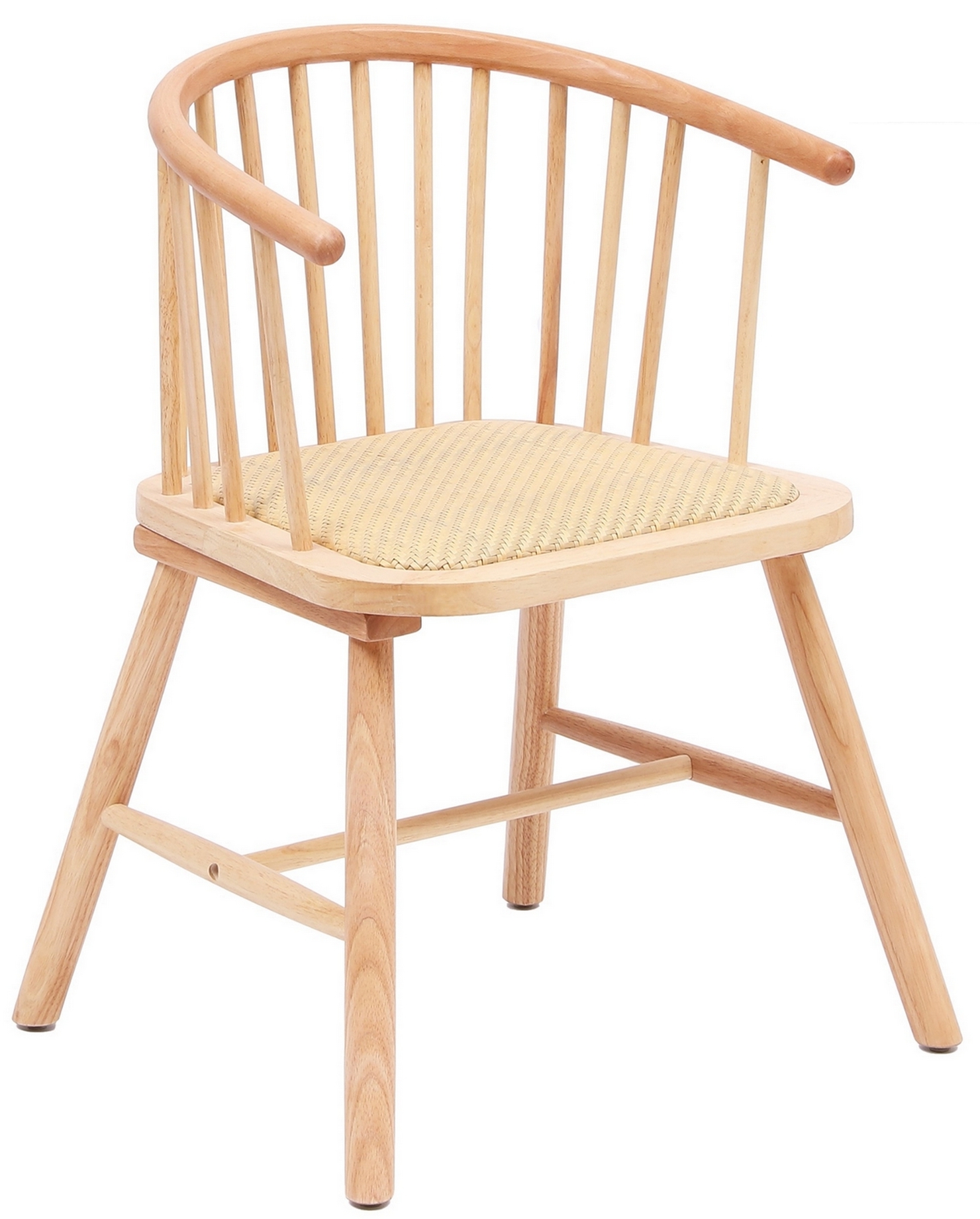 Lot de 2 chaises bois massif et rotin, BOGOTA, NORDLYS