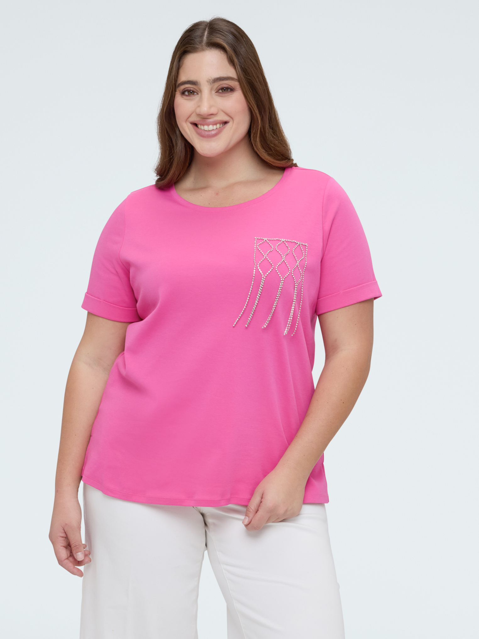 T-shirt avec poche décorée, FIORELLA RUBINO
