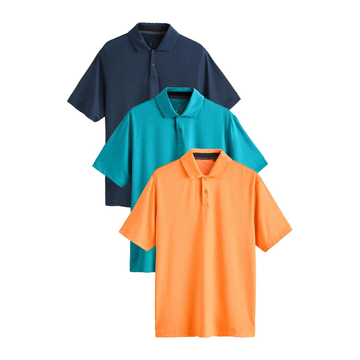Polo en mesh active golf, lot de 3, NEXT